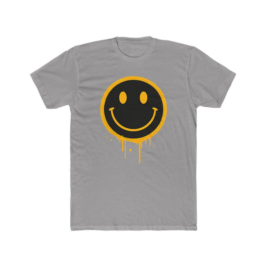 NEVERMIND Graffiti Smiley Face Unisex Cotton Crew Tee | Casual Style, Graphic Tee, Gift for Friends, Streetwear, Summer Fashion