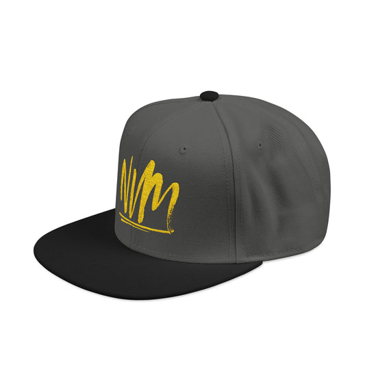 NEVERMIND ( NVM SWOOSH ) Embroidered Snapback Cap, Trendy Hat for Summer, Streetwear Accessory, Gift for Teenagers, Casual Outfit