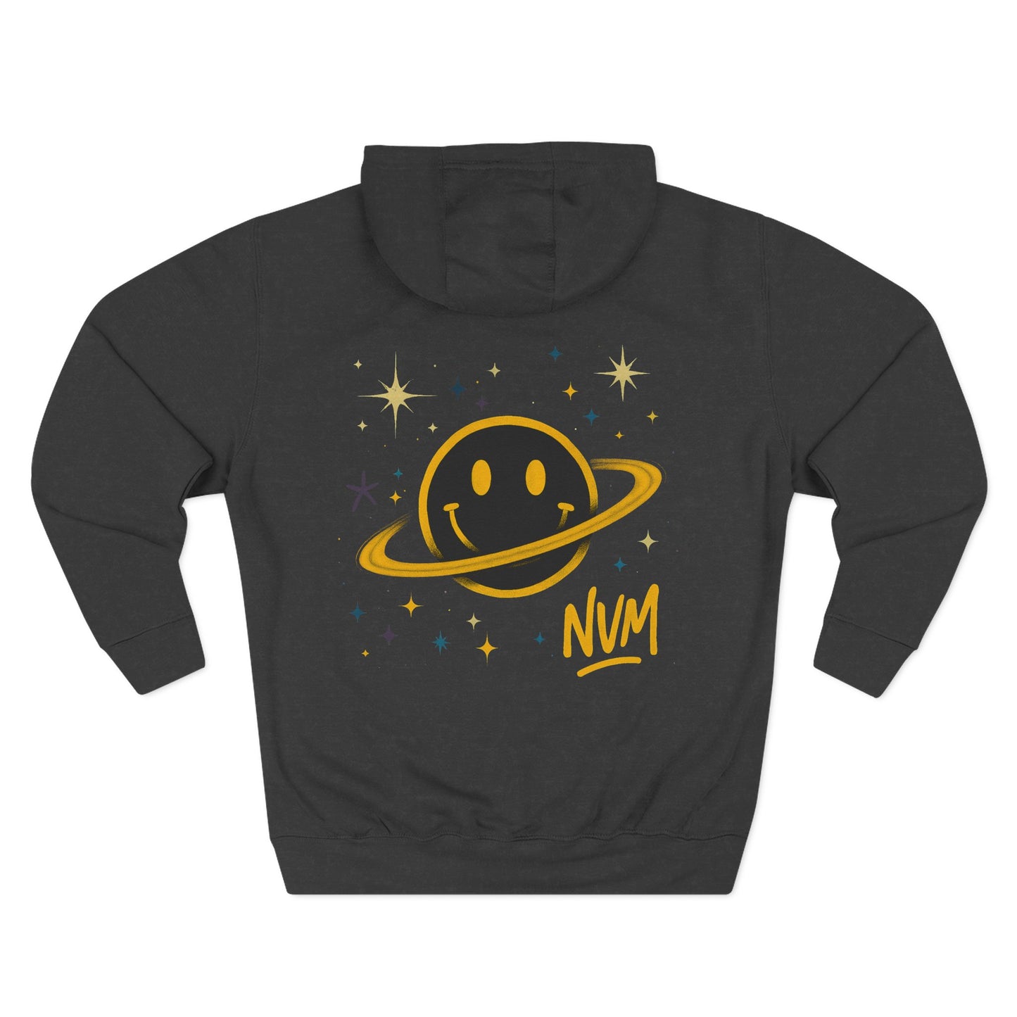 NEVERMIND PLANET Smiley Face Three-Panel Fleece Hoodie, Comfortable Sweatshirt for Casual Wear, Gift for Friends, Happy Vibes, Art-Inspired Fashion, [...]