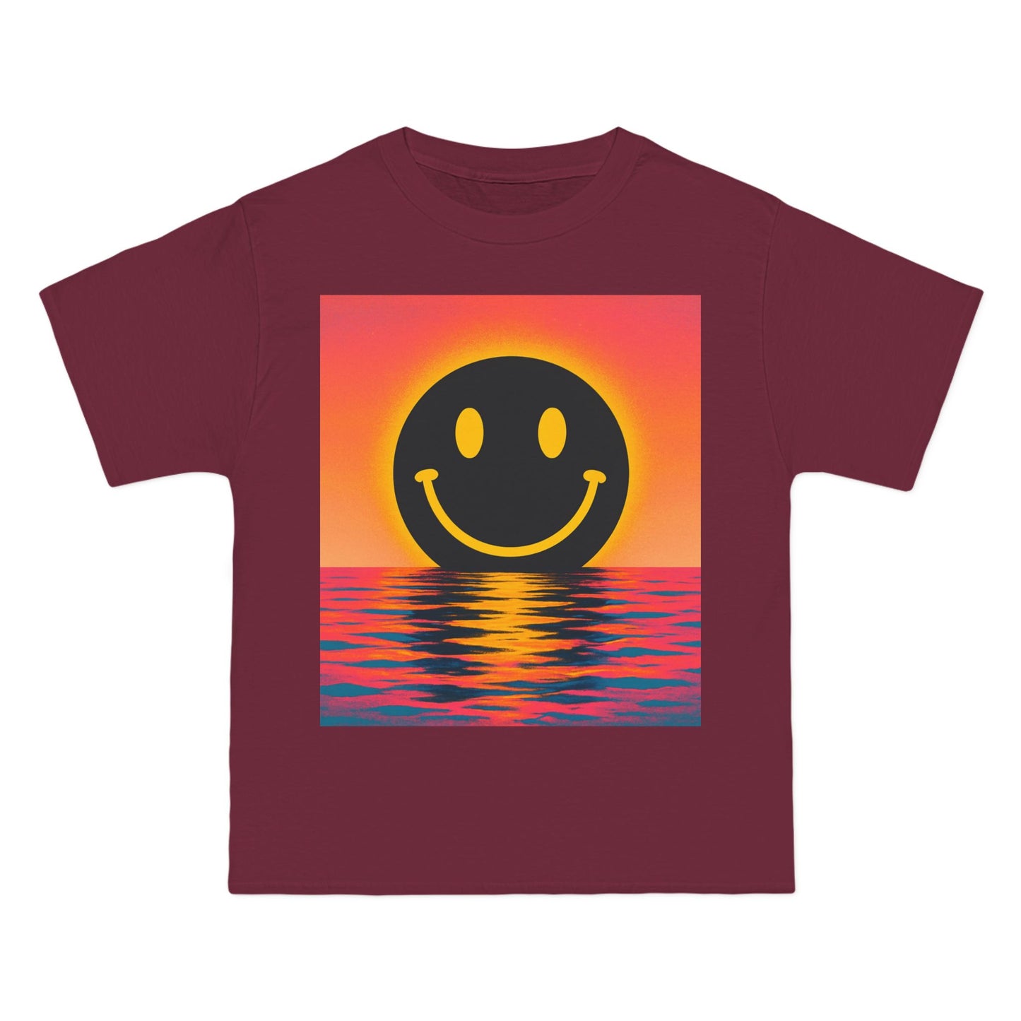 NEVERMIND SUNSET Smiley Face Beefy-T®  Short-Sleeve T-Shirt