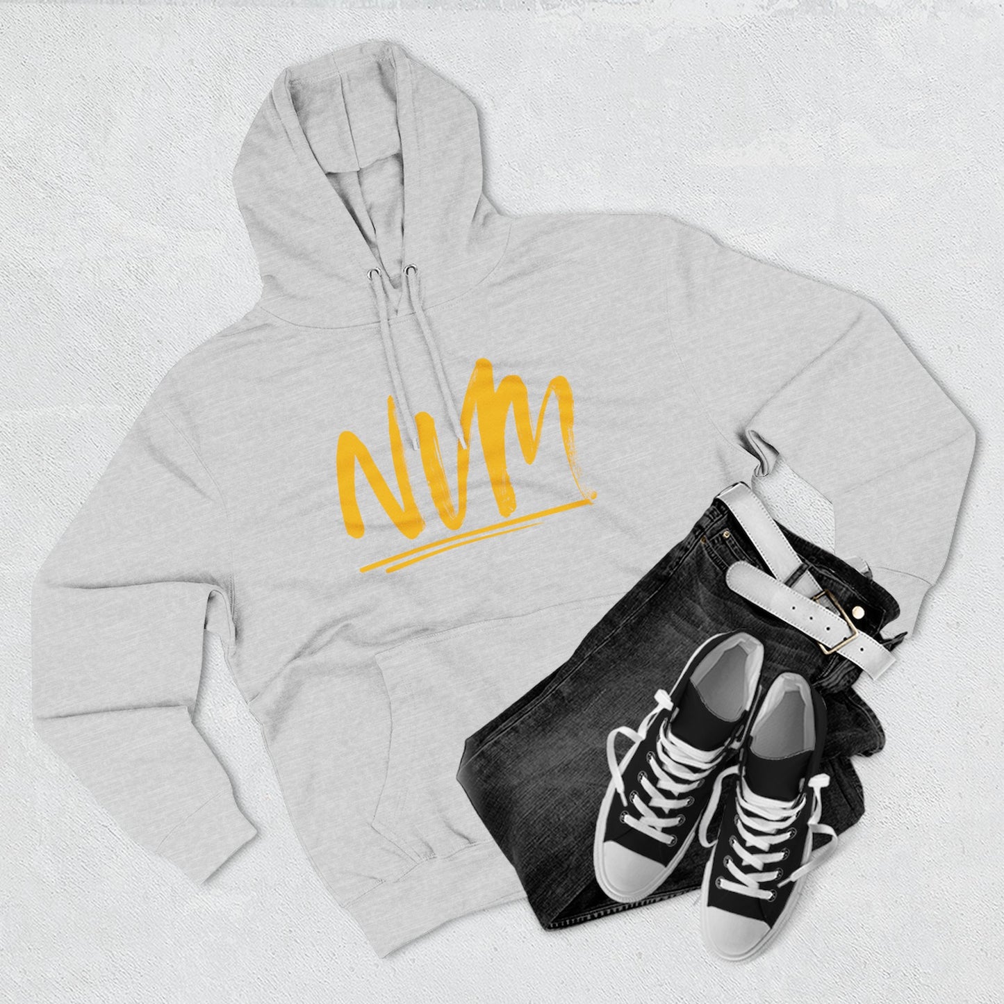 NEVERMIND CITY SMILEY SCAPE Smiley Face Three-Panel Fleece Hoodie, Comfortable Sweatshirt for Casual Wear, Gift for Friends, Happy Vibes, Art-Inspired Fashion, [...]