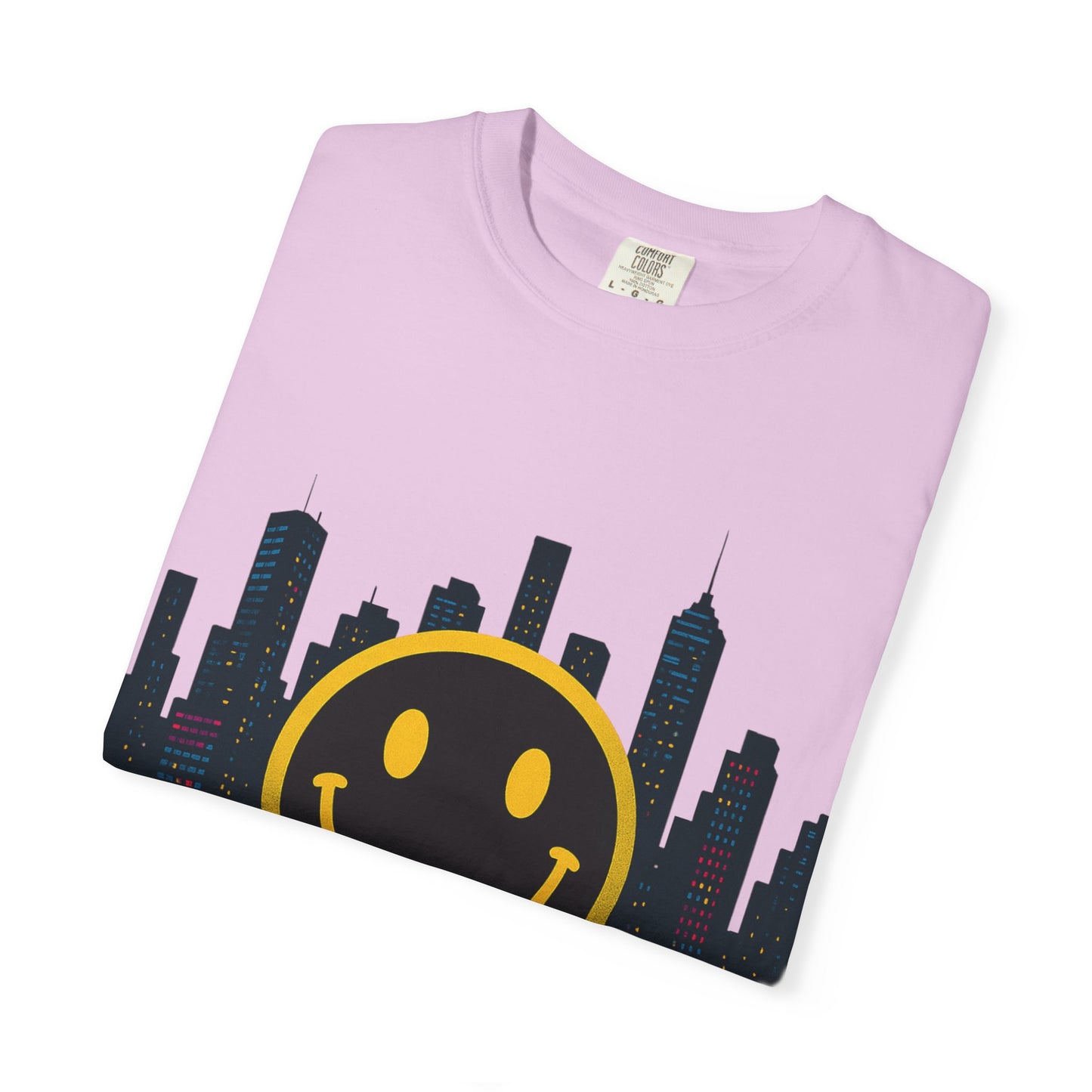 NEVERMIND SMILEY SCAPE i Smiley Face Unisex Garment-Dyed T-shirt
