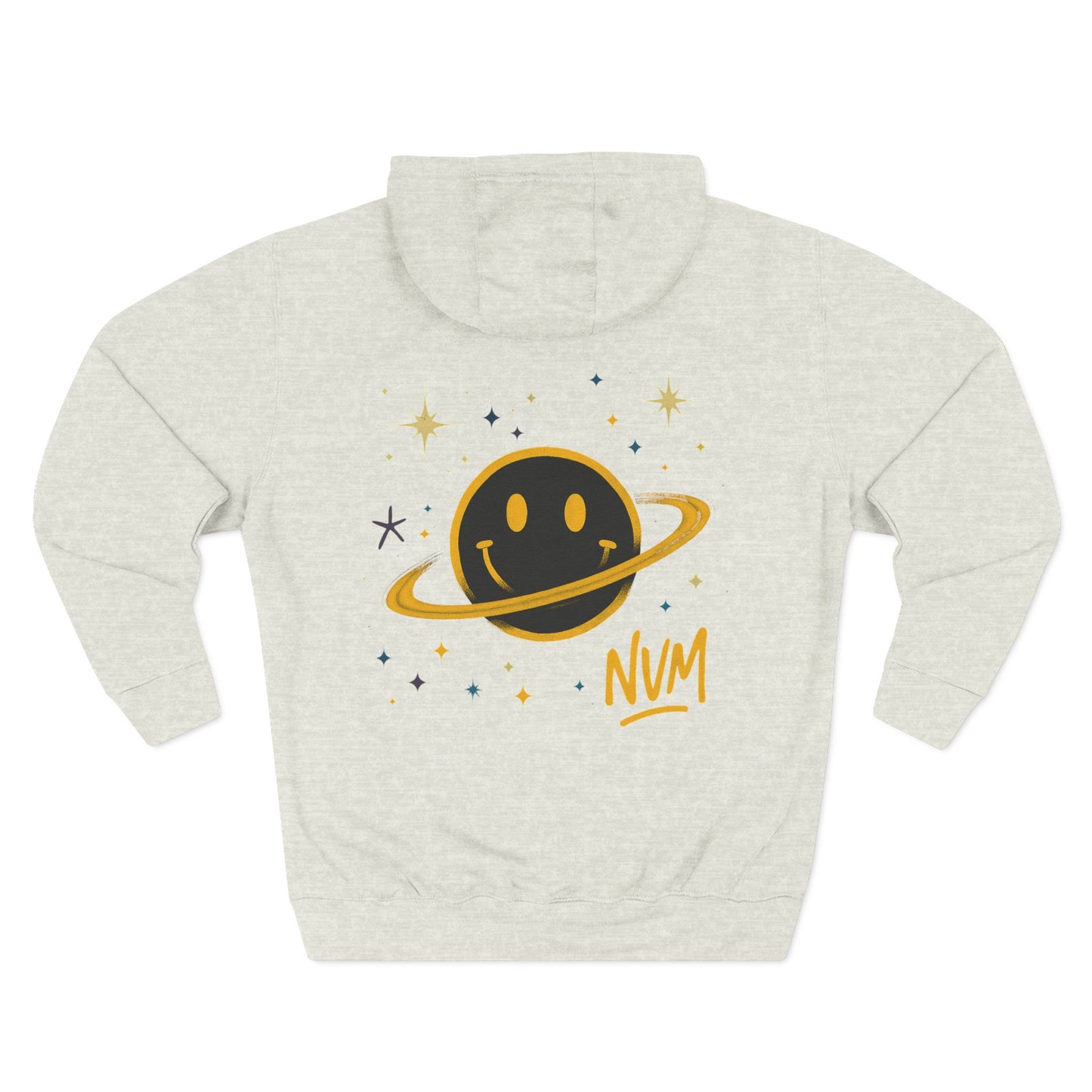 NEVERMIND PLANET Smiley Face Three-Panel Fleece Hoodie, Comfortable Sweatshirt for Casual Wear, Gift for Friends, Happy Vibes, Art-Inspired Fashion, [...]