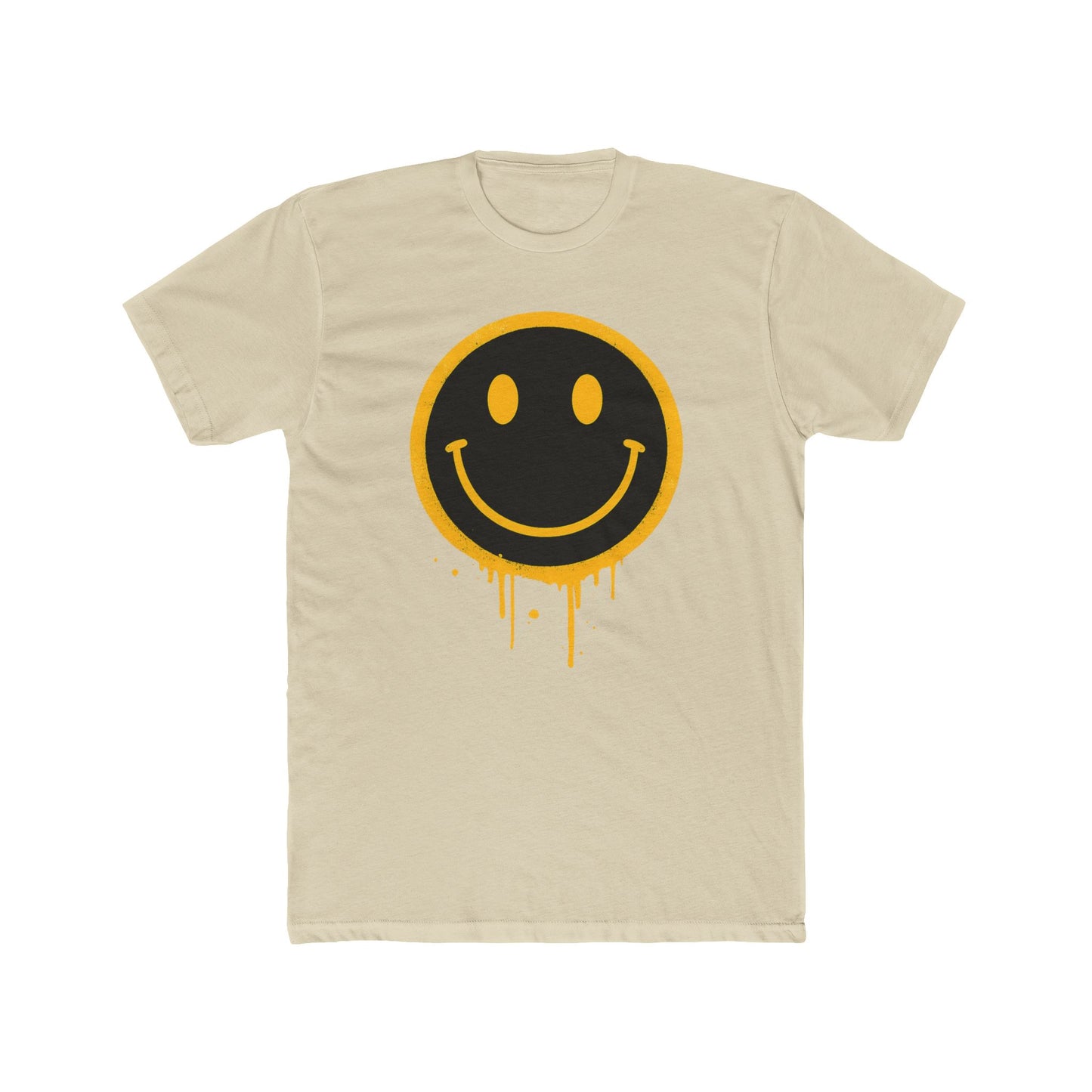 NEVERMIND Graffiti Smiley Face Unisex Cotton Crew Tee | Casual Style, Graphic Tee, Gift for Friends, Streetwear, Summer Fashion