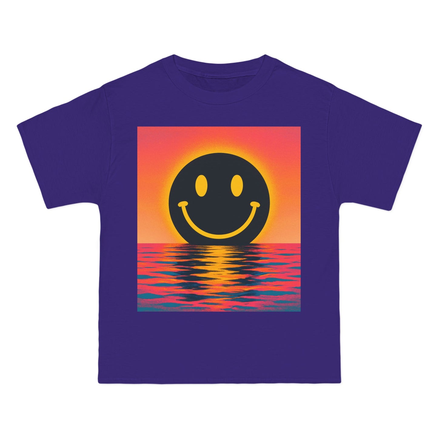 NEVERMIND SUNSET Smiley Face Beefy-T®  Short-Sleeve T-Shirt