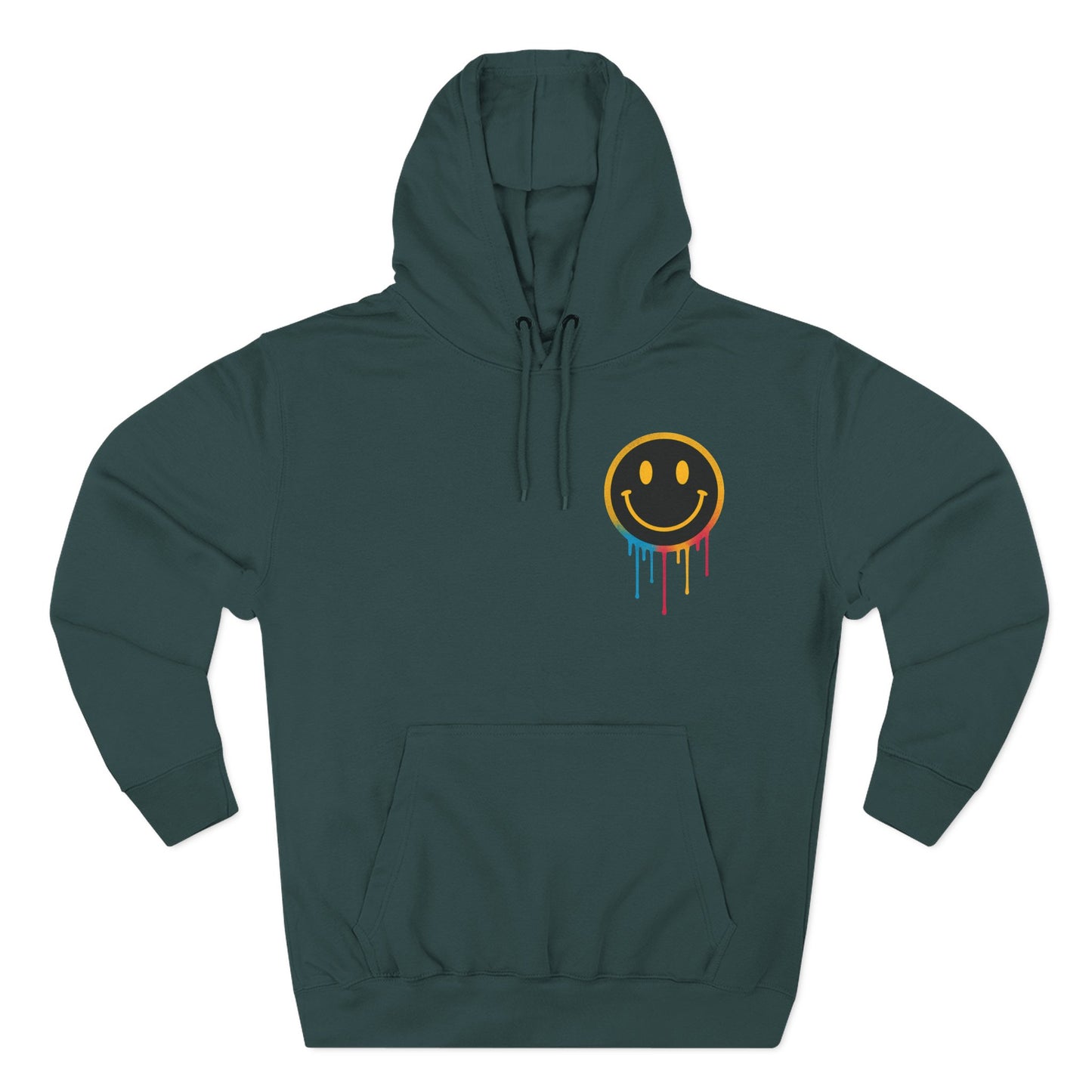 NEVERMIND GRID Smiley Face Three-Panel Fleece Hoodie, Comfortable Sweatshirt for Casual Wear, Gift for Friends, Happy Vibes, Art-Inspired Fashion, [...]