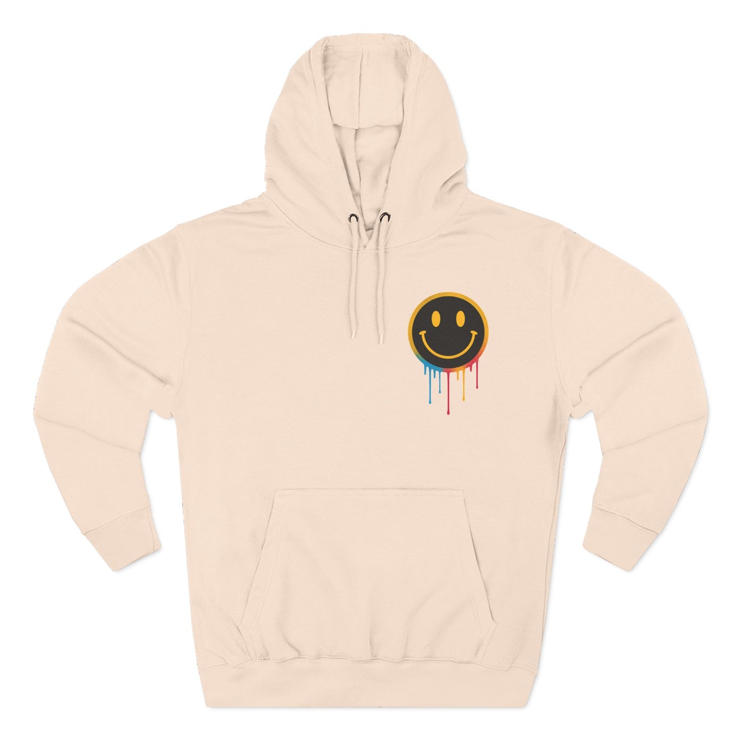 NEVERMIND GRID Smiley Face Three-Panel Fleece Hoodie, Comfortable Sweatshirt for Casual Wear, Gift for Friends, Happy Vibes, Art-Inspired Fashion, [...]