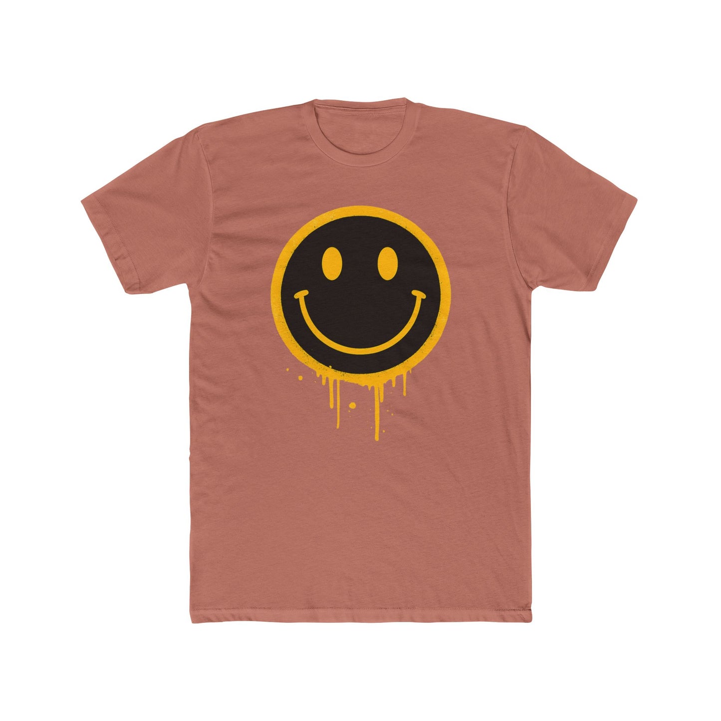 NEVERMIND Graffiti Smiley Face Unisex Cotton Crew Tee | Casual Style, Graphic Tee, Gift for Friends, Streetwear, Summer Fashion