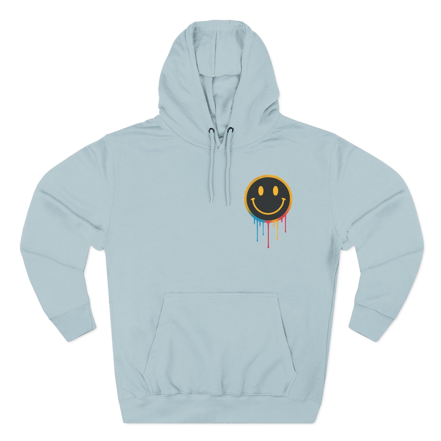 NEVERMIND GRID Smiley Face Three-Panel Fleece Hoodie, Comfortable Sweatshirt for Casual Wear, Gift for Friends, Happy Vibes, Art-Inspired Fashion, [...]