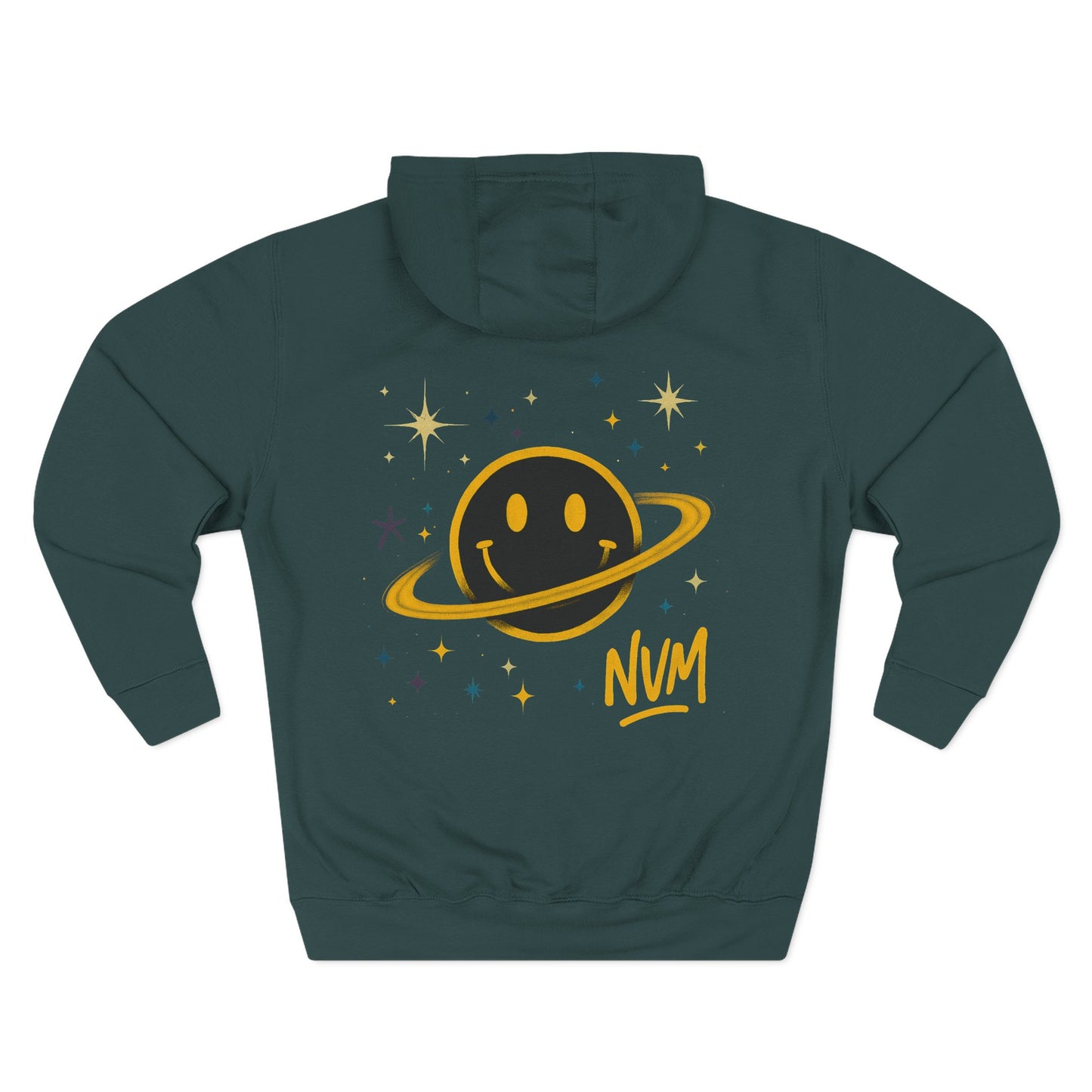 NEVERMIND PLANET Smiley Face Three-Panel Fleece Hoodie, Comfortable Sweatshirt for Casual Wear, Gift for Friends, Happy Vibes, Art-Inspired Fashion, [...]