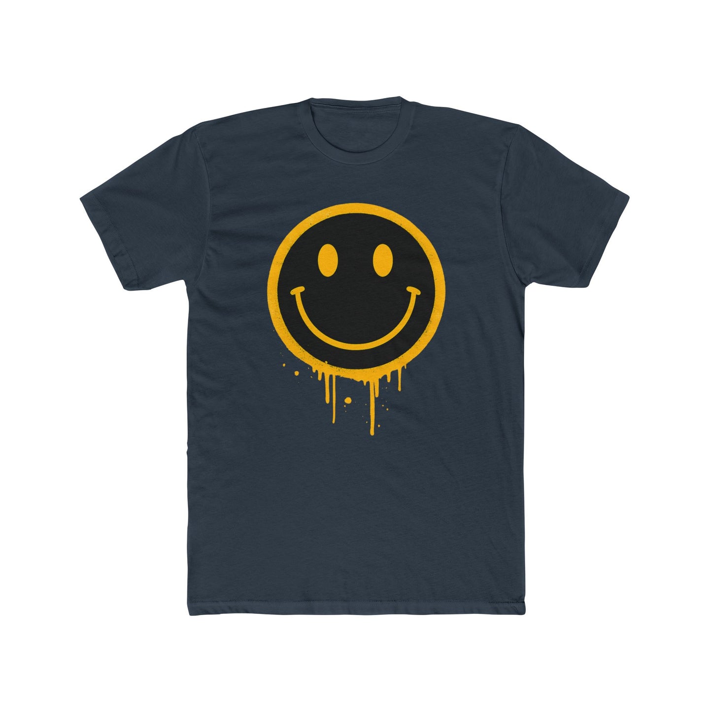 NEVERMIND Graffiti Smiley Face Unisex Cotton Crew Tee | Casual Style, Graphic Tee, Gift for Friends, Streetwear, Summer Fashion
