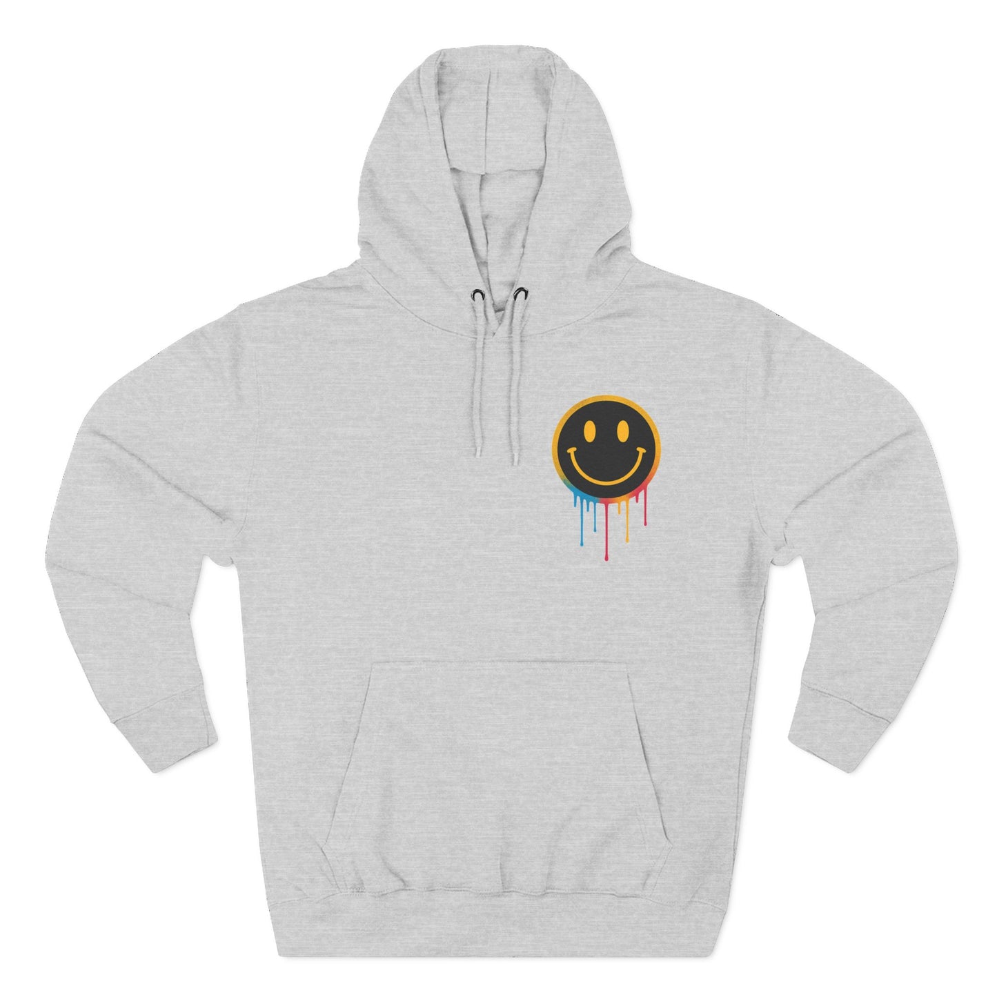 NEVERMIND GRID Smiley Face Three-Panel Fleece Hoodie, Comfortable Sweatshirt for Casual Wear, Gift for Friends, Happy Vibes, Art-Inspired Fashion, [...]