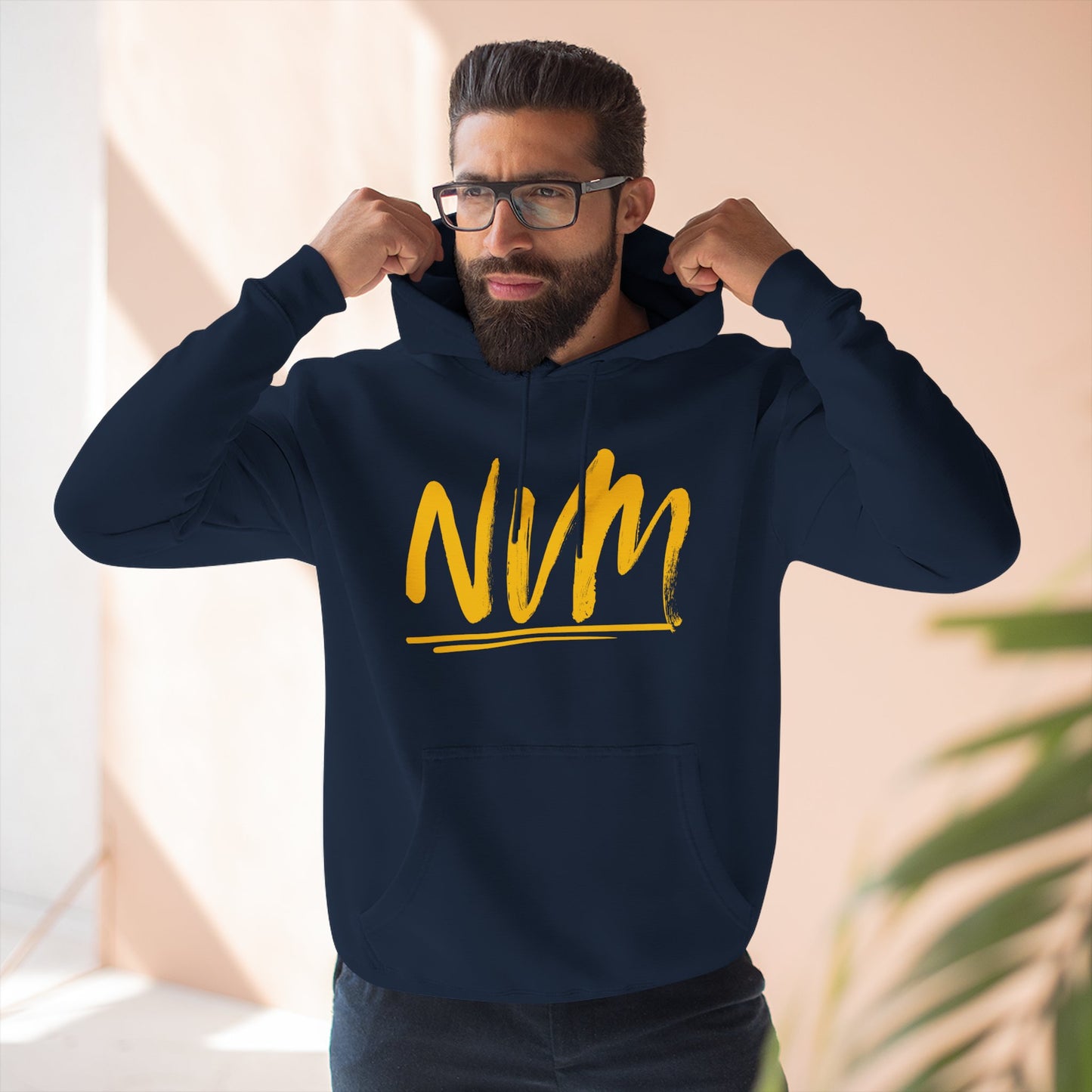NEVERMIND CITY SMILEY SCAPE Smiley Face Three-Panel Fleece Hoodie, Comfortable Sweatshirt for Casual Wear, Gift for Friends, Happy Vibes, Art-Inspired Fashion, [...]