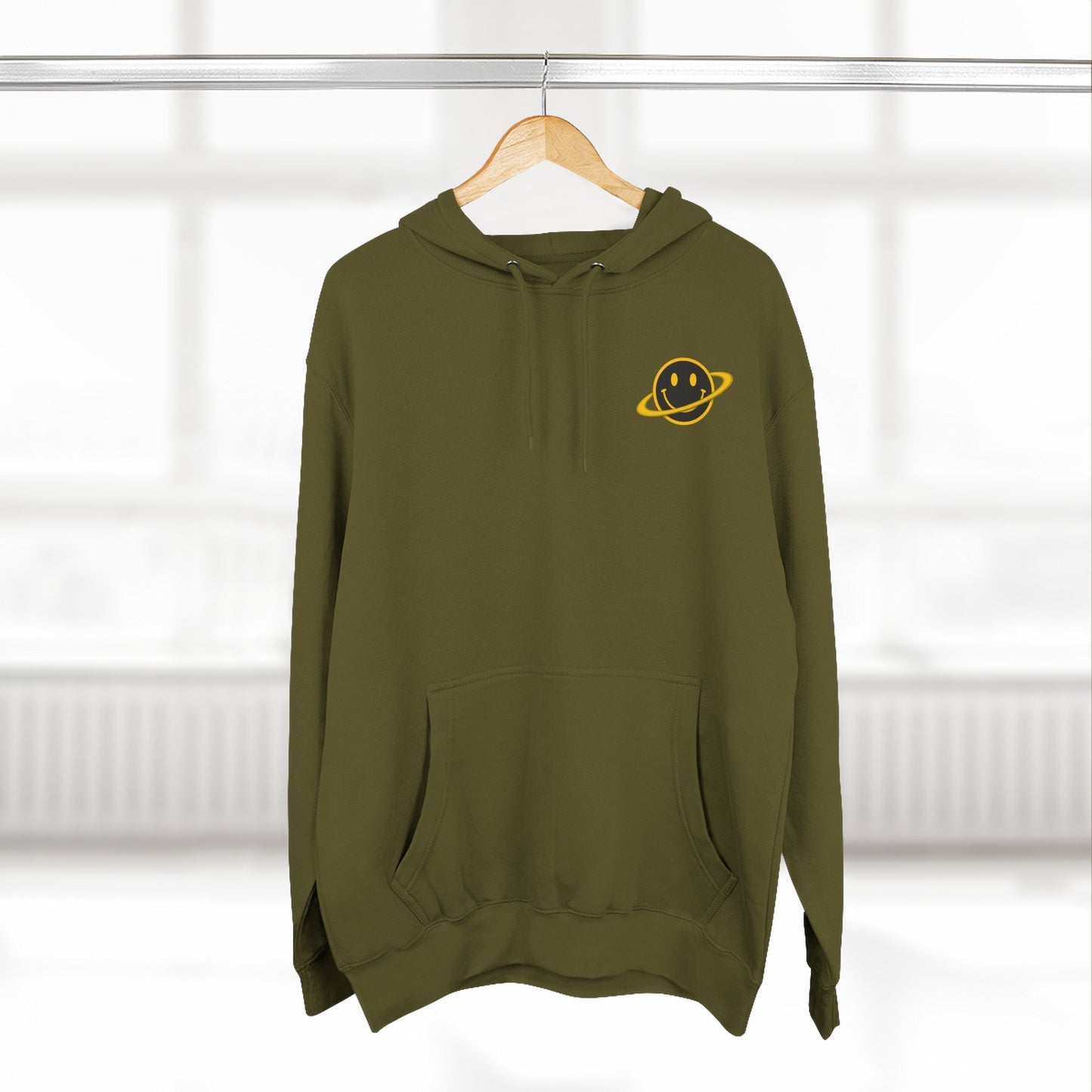 NEVERMIND PLANET Smiley Face Three-Panel Fleece Hoodie, Comfortable Sweatshirt for Casual Wear, Gift for Friends, Happy Vibes, Art-Inspired Fashion, [...]