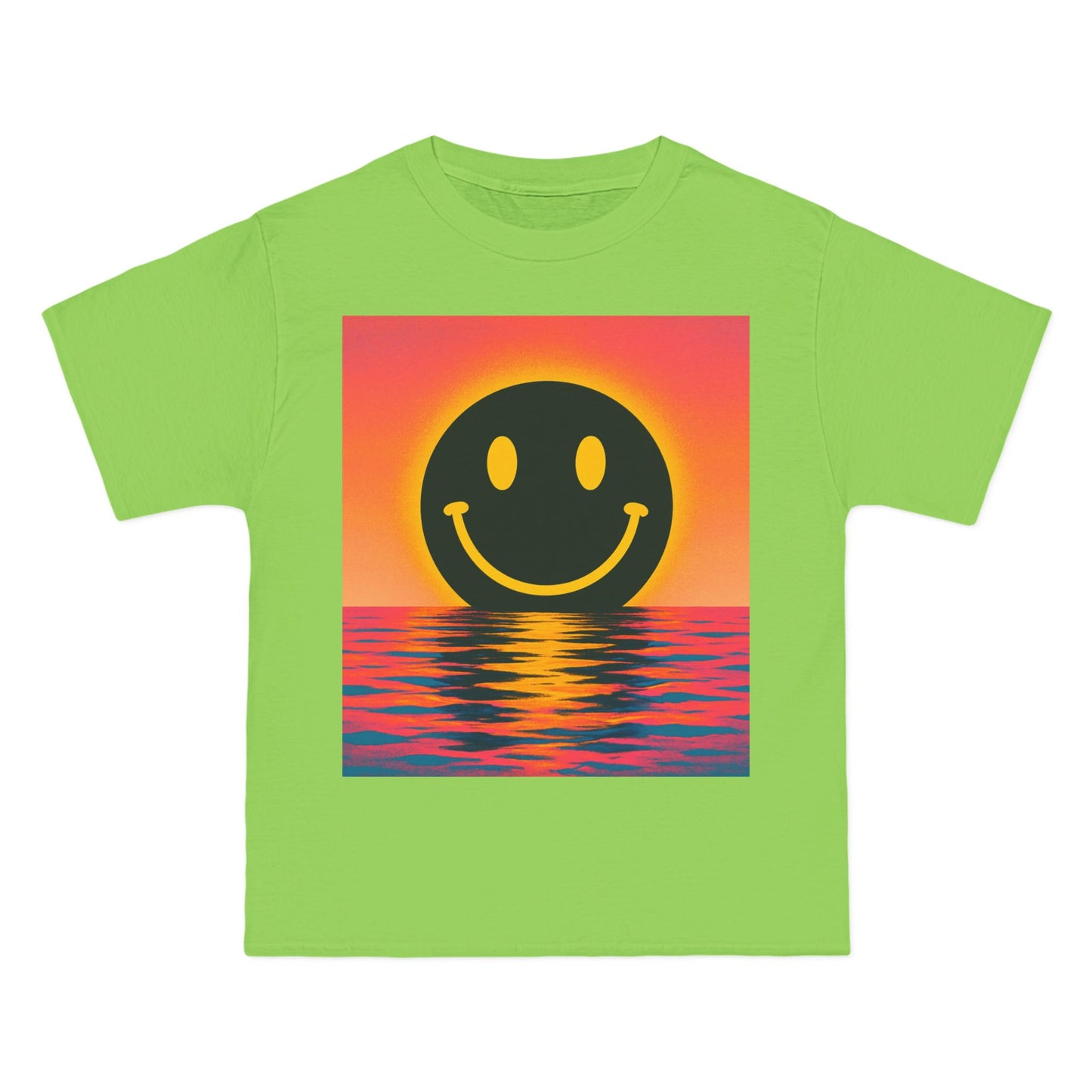 NEVERMIND SUNSET Smiley Face Beefy-T®  Short-Sleeve T-Shirt