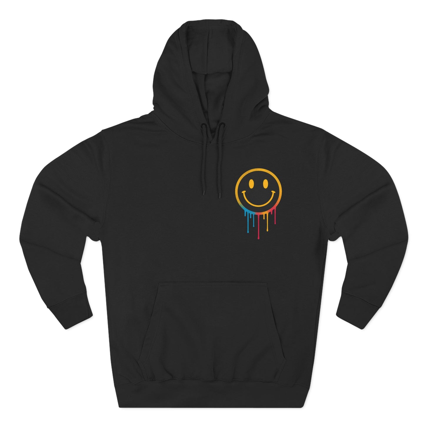 NEVERMIND GRID Smiley Face Three-Panel Fleece Hoodie, Comfortable Sweatshirt for Casual Wear, Gift for Friends, Happy Vibes, Art-Inspired Fashion, [...]