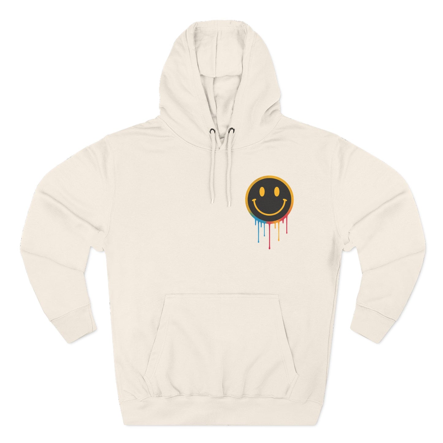 NEVERMIND GRID Smiley Face Three-Panel Fleece Hoodie, Comfortable Sweatshirt for Casual Wear, Gift for Friends, Happy Vibes, Art-Inspired Fashion, [...]