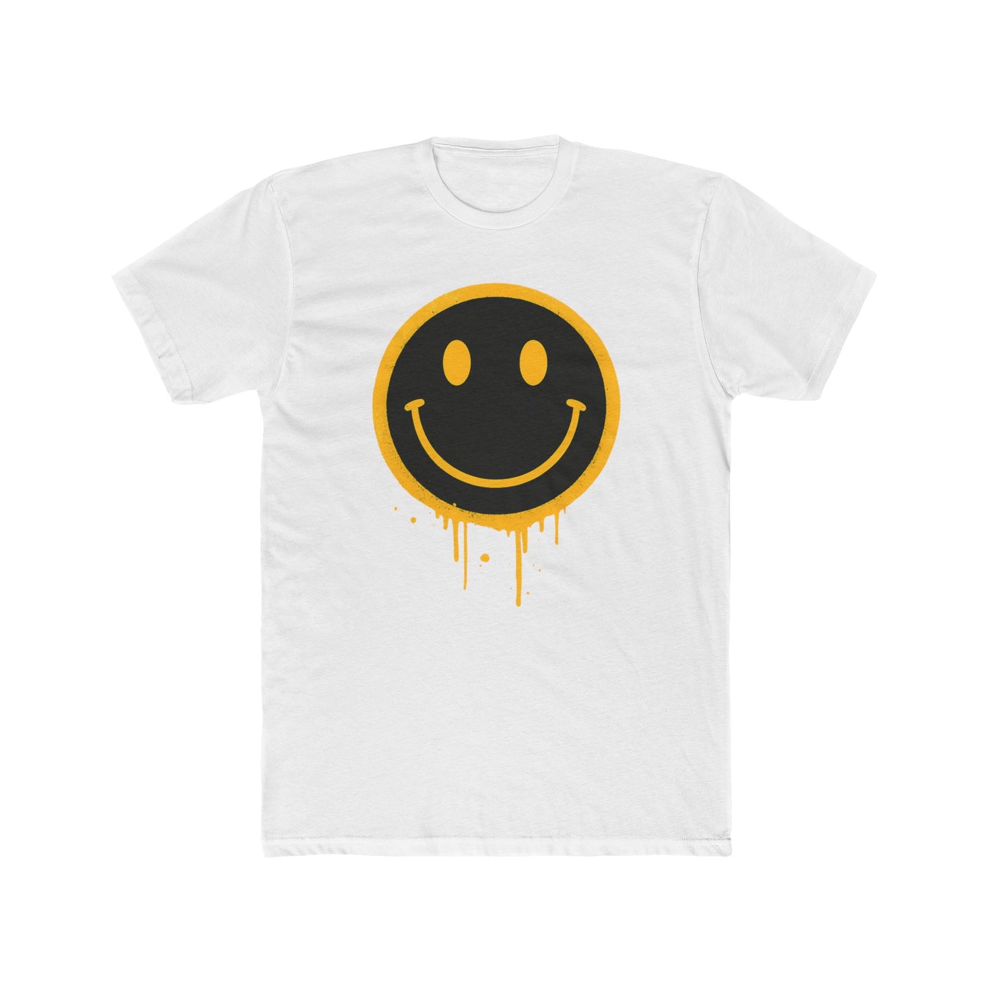 NEVERMIND Graffiti Smiley Face Unisex Cotton Crew Tee | Casual Style, Graphic Tee, Gift for Friends, Streetwear, Summer Fashion
