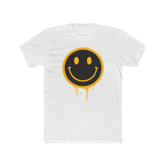 NEVERMIND Graffiti Smiley Face Unisex Cotton Crew Tee | Casual Style, Graphic Tee, Gift for Friends, Streetwear, Summer Fashion