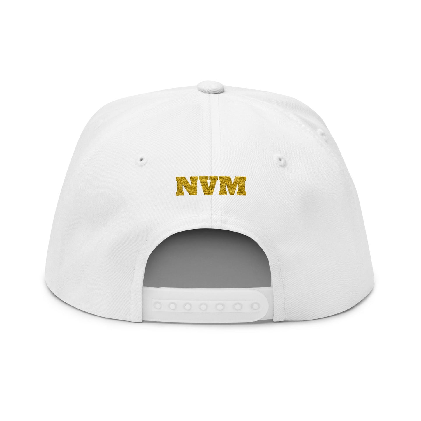 NEVERMIND Graffiti Smiley Face Flat Bill Cap, Trendy Embroidered Hat for Casual Outfits, Gift for Him/Her, Summer Style, Streetwear Cap