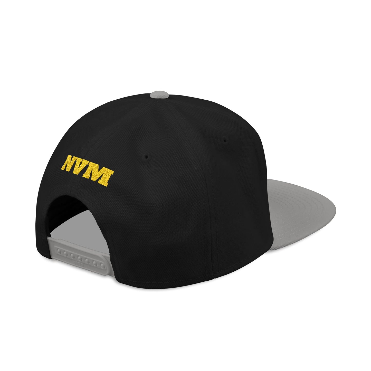 NEVERMIND Graffiti Smiley Face Embroidered Snapback Cap, Trendy Hat for Summer, Streetwear Accessory, Gift for Teenagers, Casual Outfit