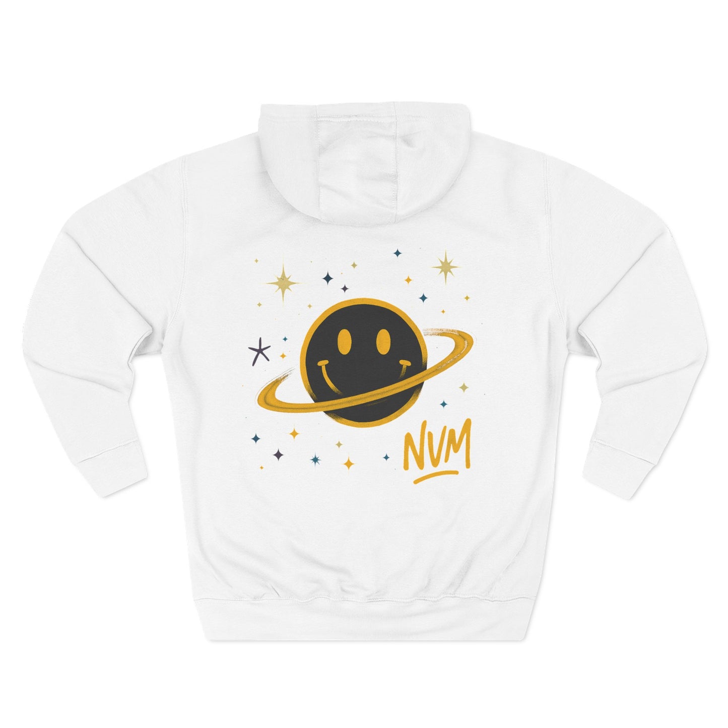 NEVERMIND PLANET Smiley Face Three-Panel Fleece Hoodie, Comfortable Sweatshirt for Casual Wear, Gift for Friends, Happy Vibes, Art-Inspired Fashion, [...]