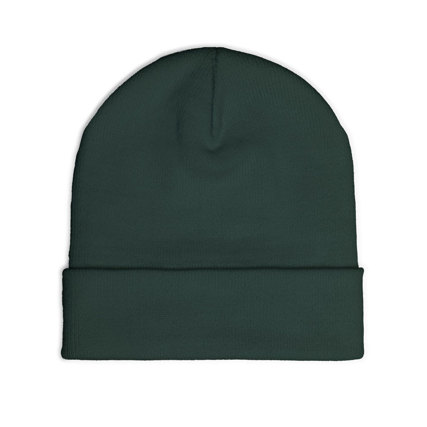 NEVERMIND ( NVM SWOOSH ) Cozy Knit Beanie with Custom Embroidery | Personalized Winter Hat, Unisex Beanie, Gift for Him/Her, Warm Accessory for All Occasions