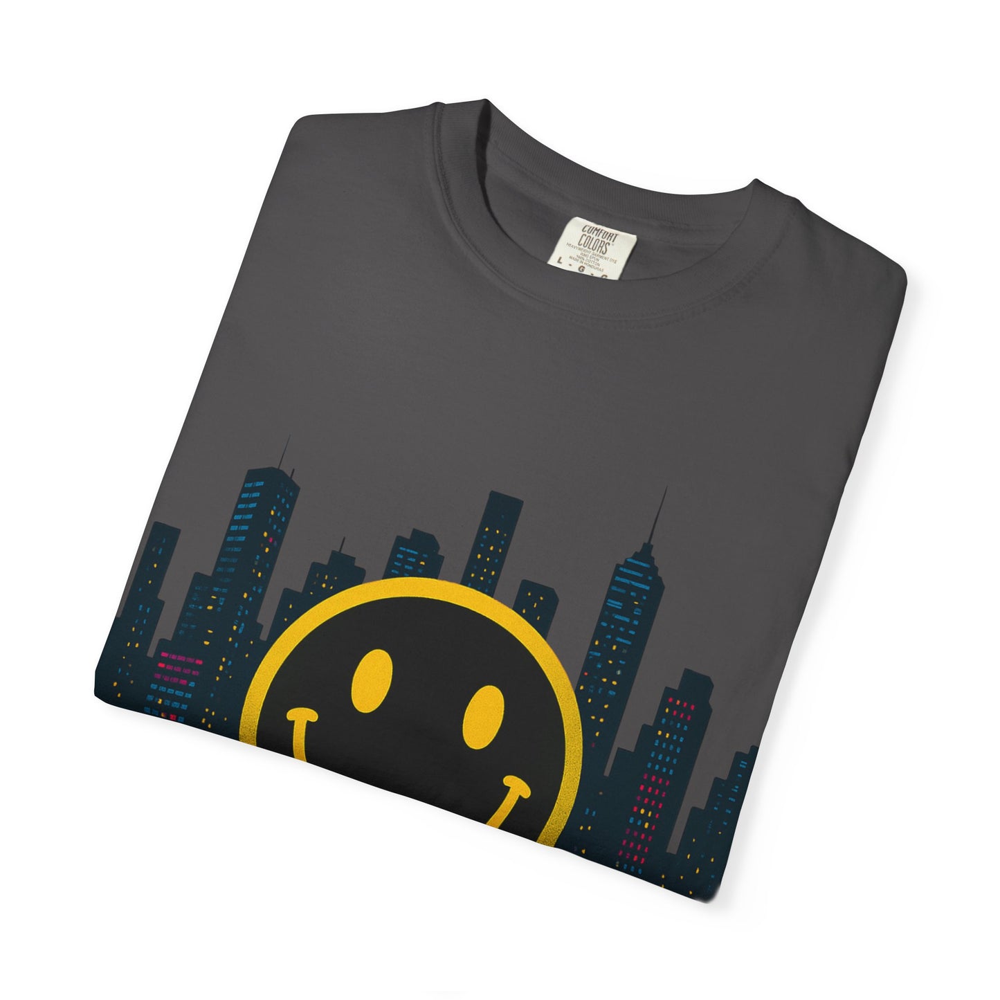 NEVERMIND SMILEY SCAPE i Smiley Face Unisex Garment-Dyed T-shirt