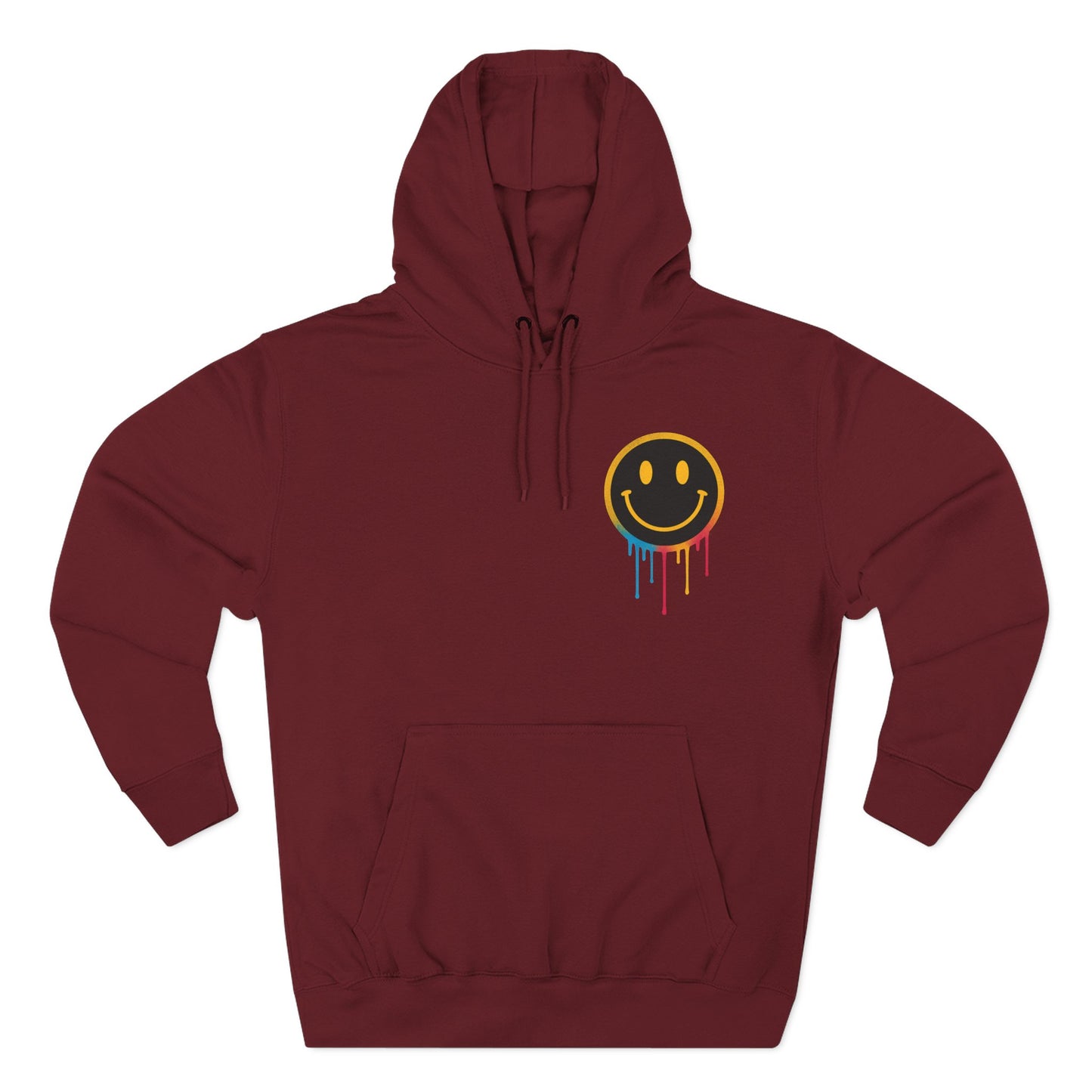 NEVERMIND GRID Smiley Face Three-Panel Fleece Hoodie, Comfortable Sweatshirt for Casual Wear, Gift for Friends, Happy Vibes, Art-Inspired Fashion, [...]