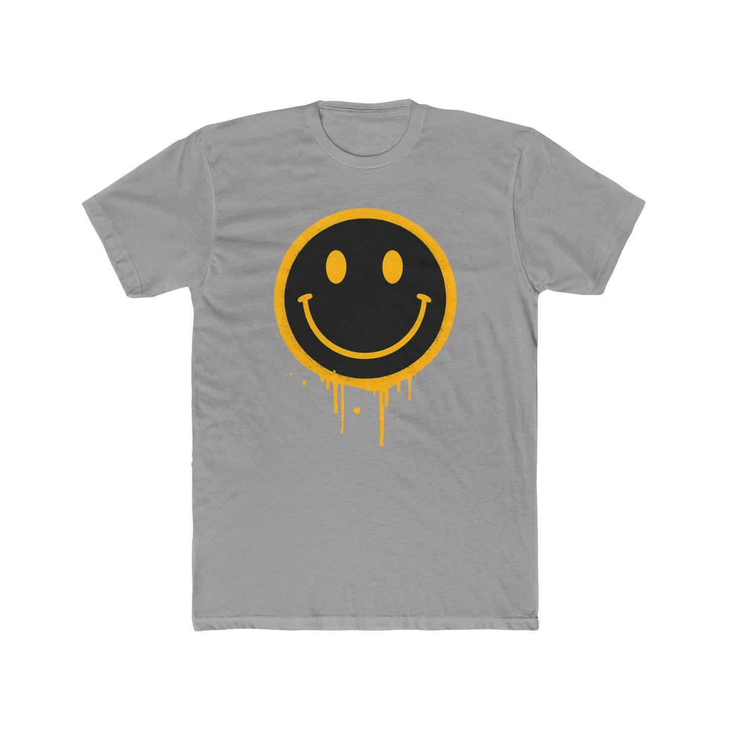 NEVERMIND Graffiti Smiley Face Unisex Cotton Crew Tee | Casual Style, Graphic Tee, Gift for Friends, Streetwear, Summer Fashion