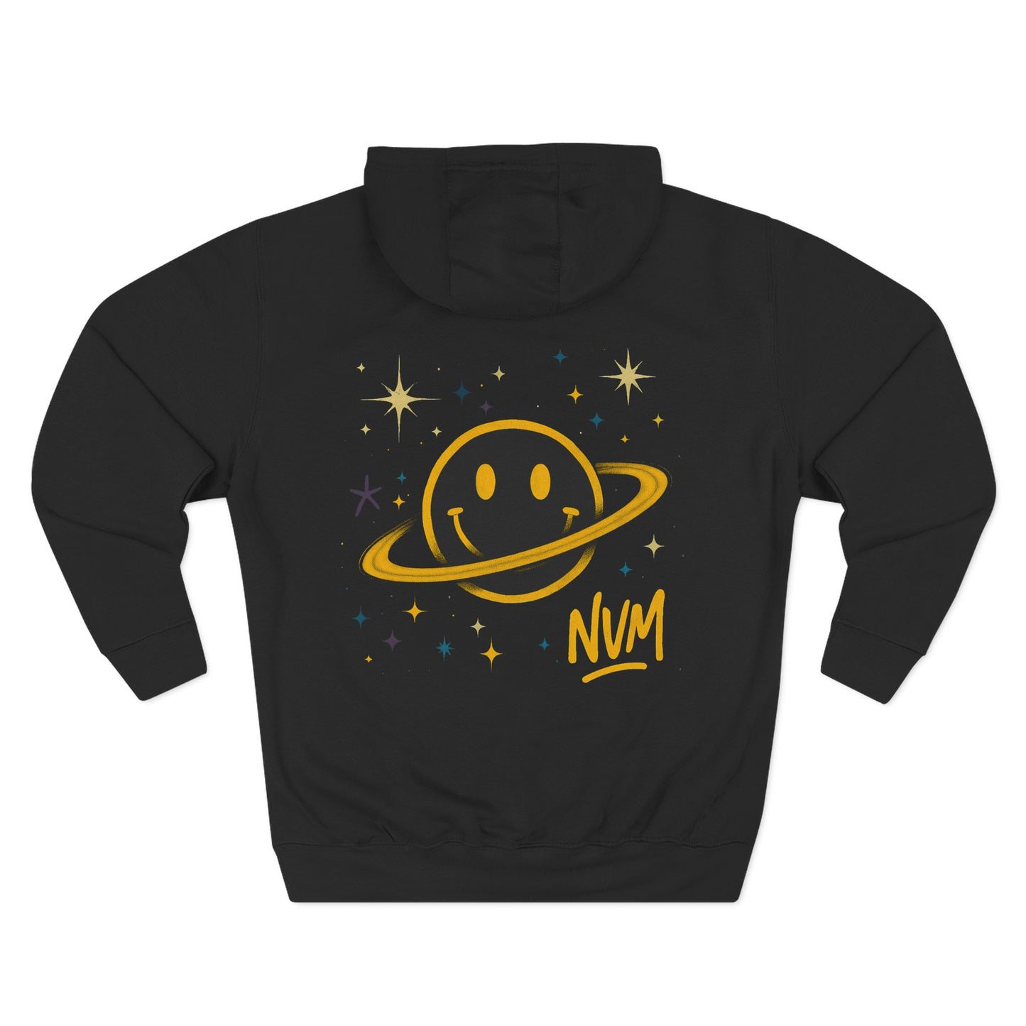 NEVERMIND PLANET Smiley Face Three-Panel Fleece Hoodie, Comfortable Sweatshirt for Casual Wear, Gift for Friends, Happy Vibes, Art-Inspired Fashion, [...]