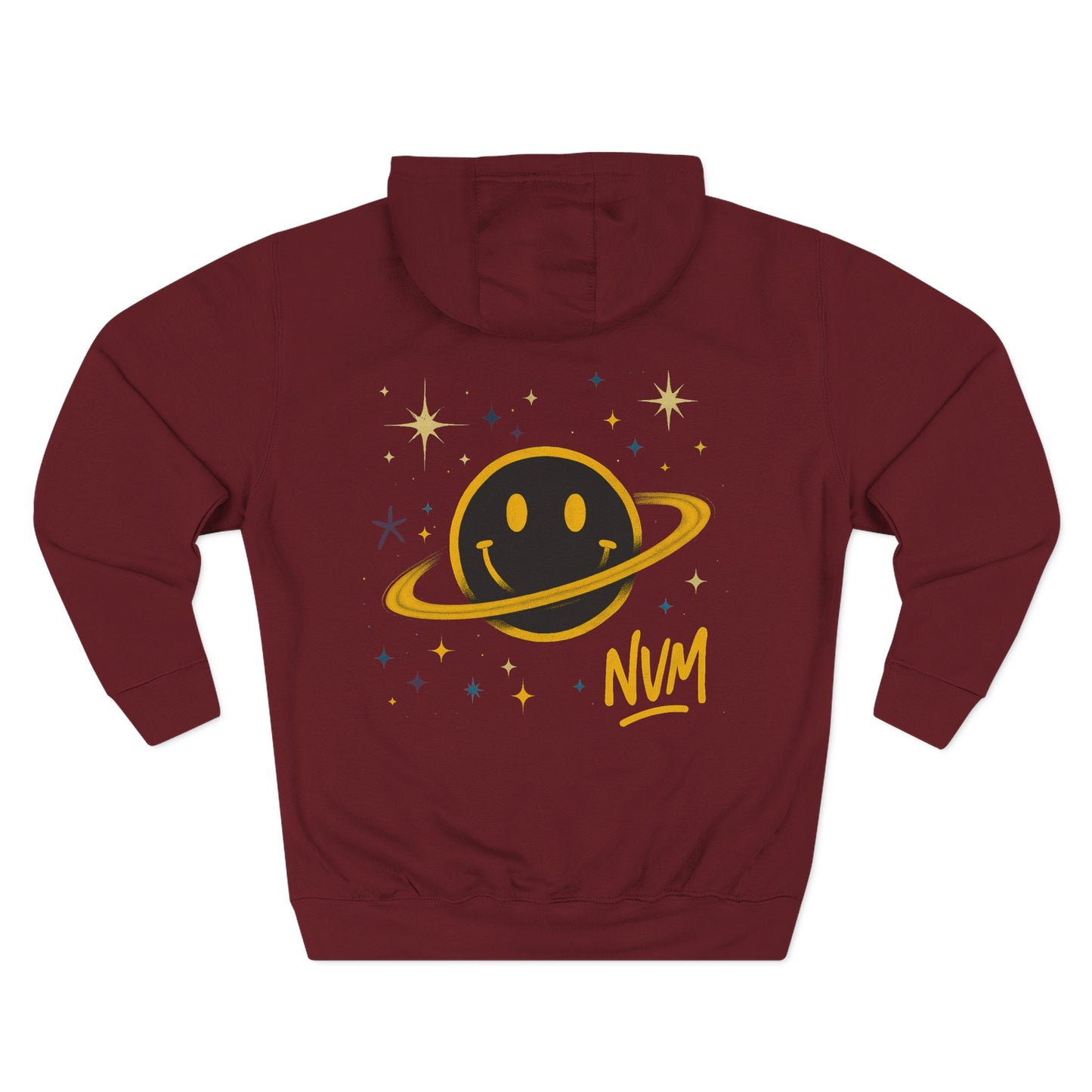 NEVERMIND PLANET Smiley Face Three-Panel Fleece Hoodie, Comfortable Sweatshirt for Casual Wear, Gift for Friends, Happy Vibes, Art-Inspired Fashion, [...]
