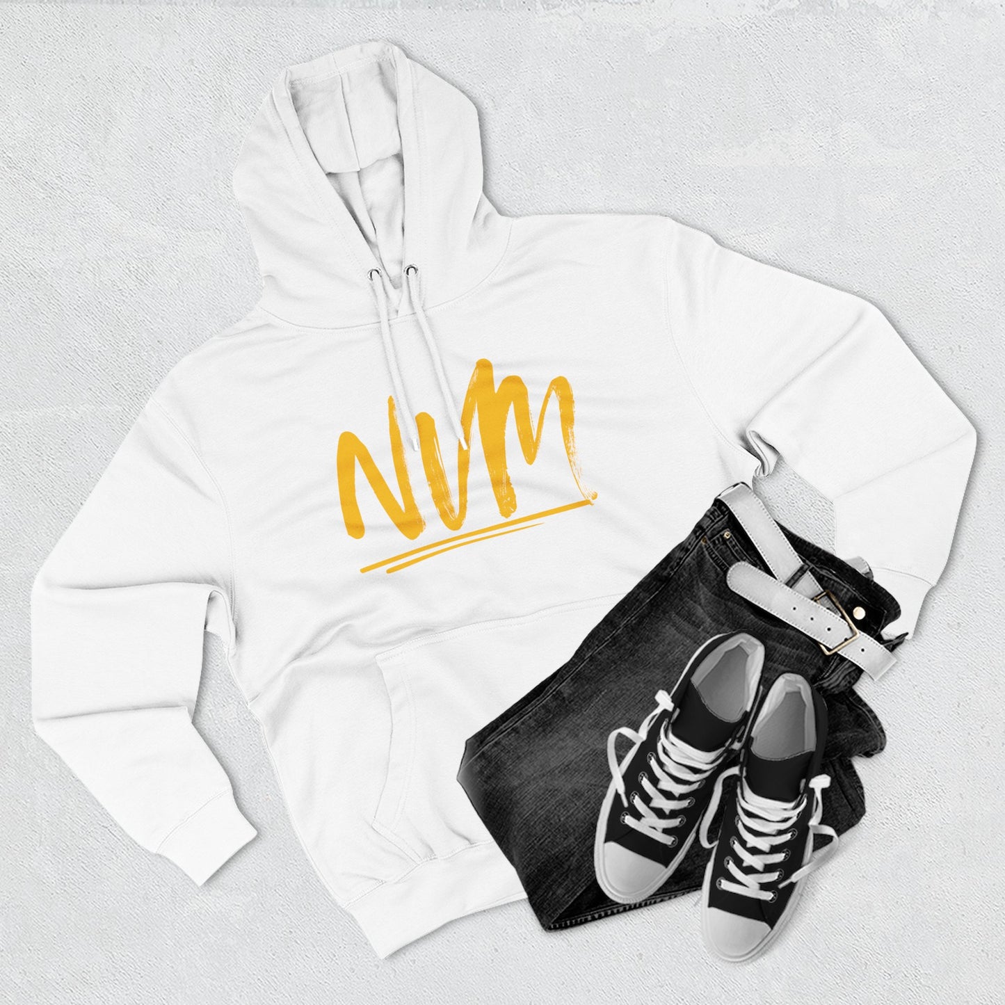 NEVERMIND CITY SMILEY SCAPE Smiley Face Three-Panel Fleece Hoodie, Comfortable Sweatshirt for Casual Wear, Gift for Friends, Happy Vibes, Art-Inspired Fashion, [...]