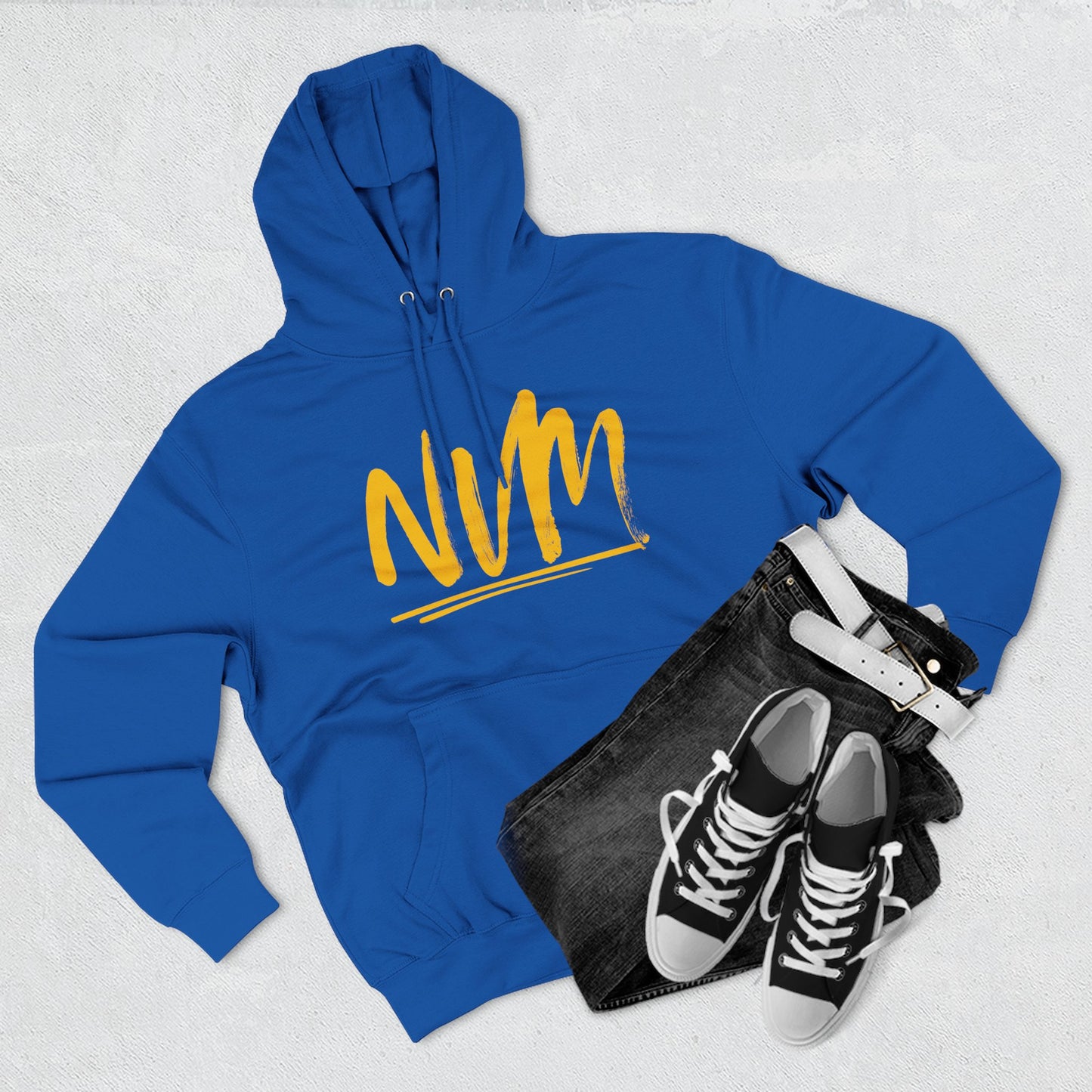 NEVERMIND CITY SMILEY SCAPE Smiley Face Three-Panel Fleece Hoodie, Comfortable Sweatshirt for Casual Wear, Gift for Friends, Happy Vibes, Art-Inspired Fashion, [...]