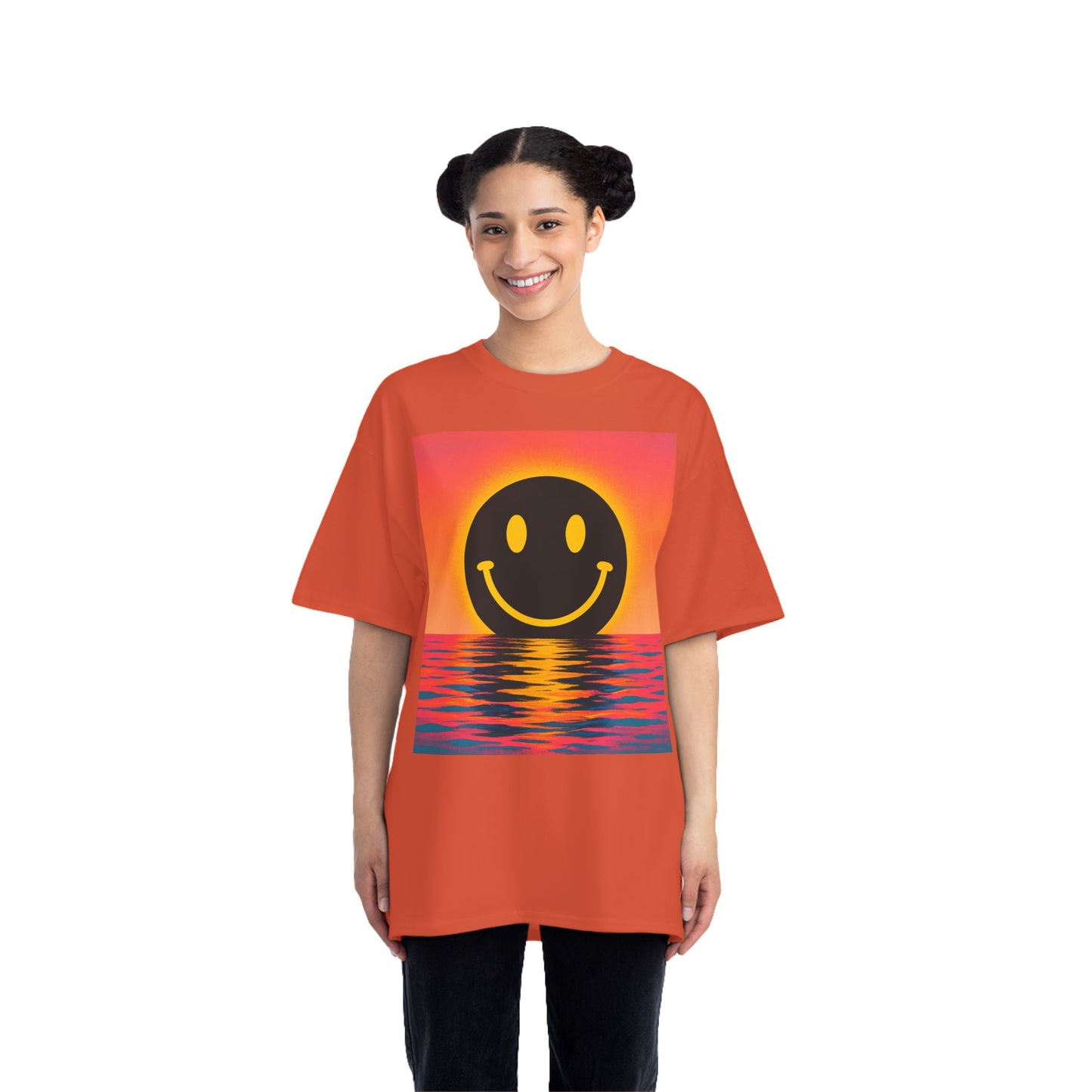 NEVERMIND SUNSET Smiley Face Beefy-T®  Short-Sleeve T-Shirt