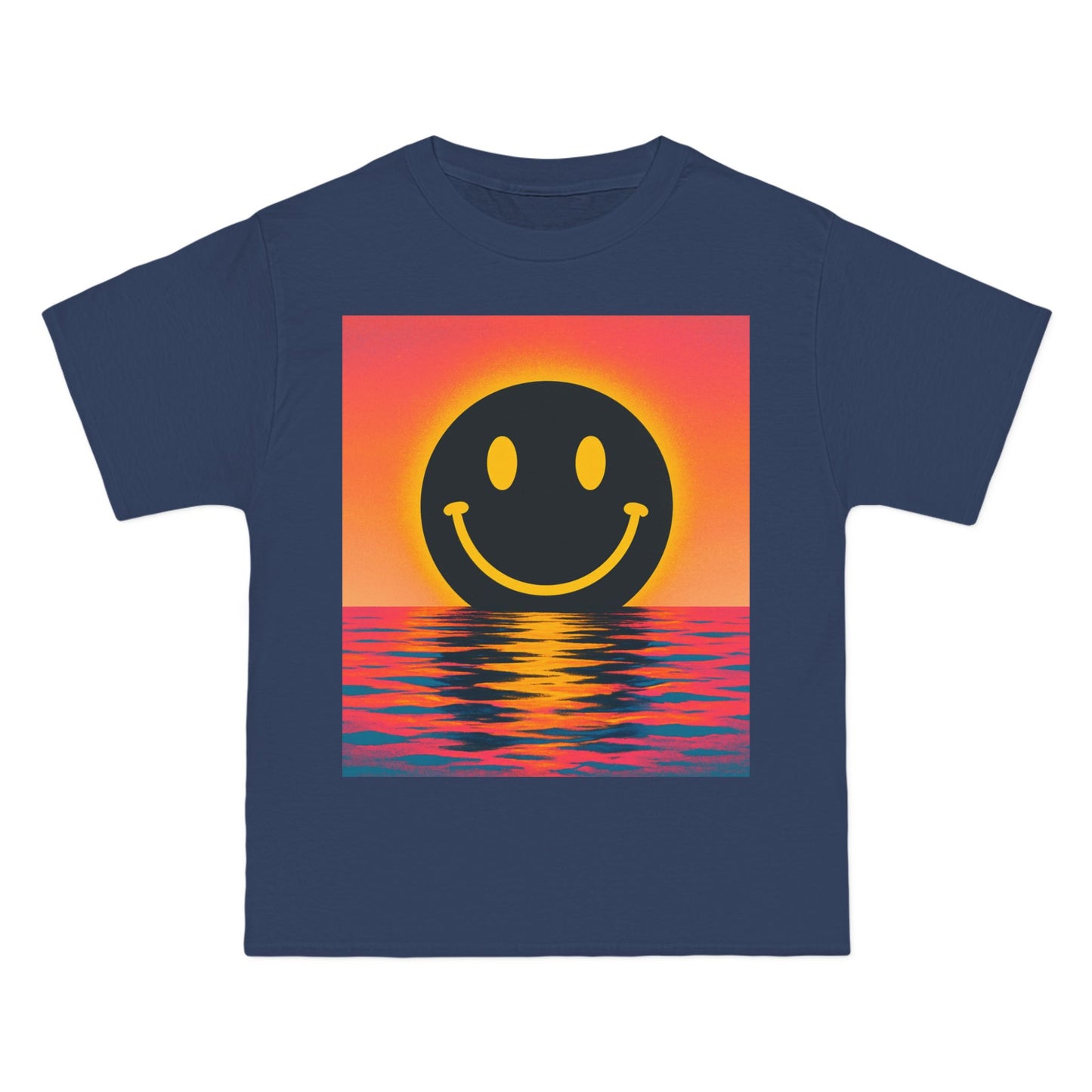 NEVERMIND SUNSET Smiley Face Beefy-T®  Short-Sleeve T-Shirt