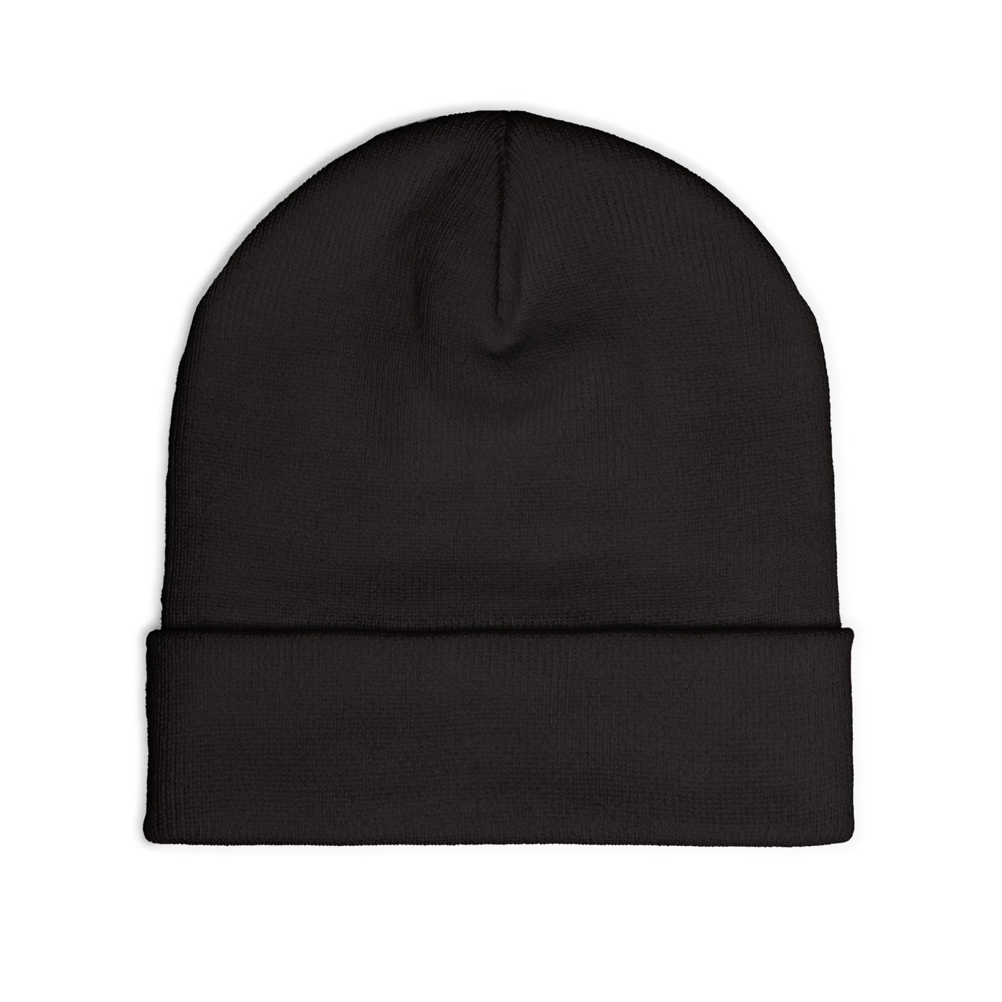 NEVERMIND ( NVM SWOOSH ) Cozy Knit Beanie with Custom Embroidery | Personalized Winter Hat, Unisex Beanie, Gift for Him/Her, Warm Accessory for All Occasions