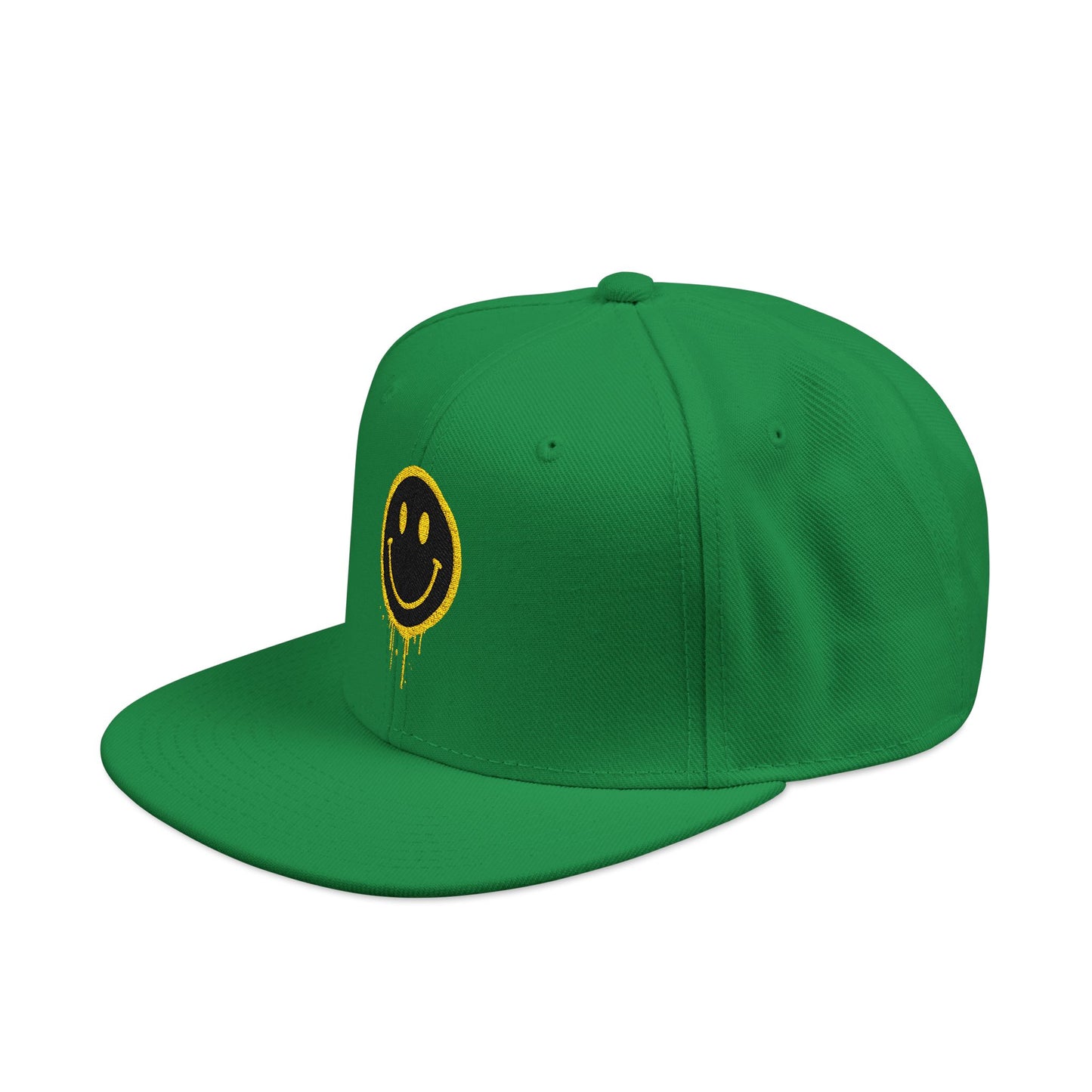 NEVERMIND Graffiti Smiley Face Embroidered Snapback Cap, Trendy Hat for Summer, Streetwear Accessory, Gift for Teenagers, Casual Outfit