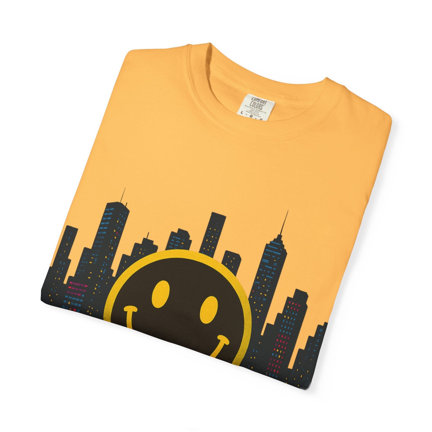 NEVERMIND SMILEY SCAPE i Smiley Face Unisex Garment-Dyed T-shirt