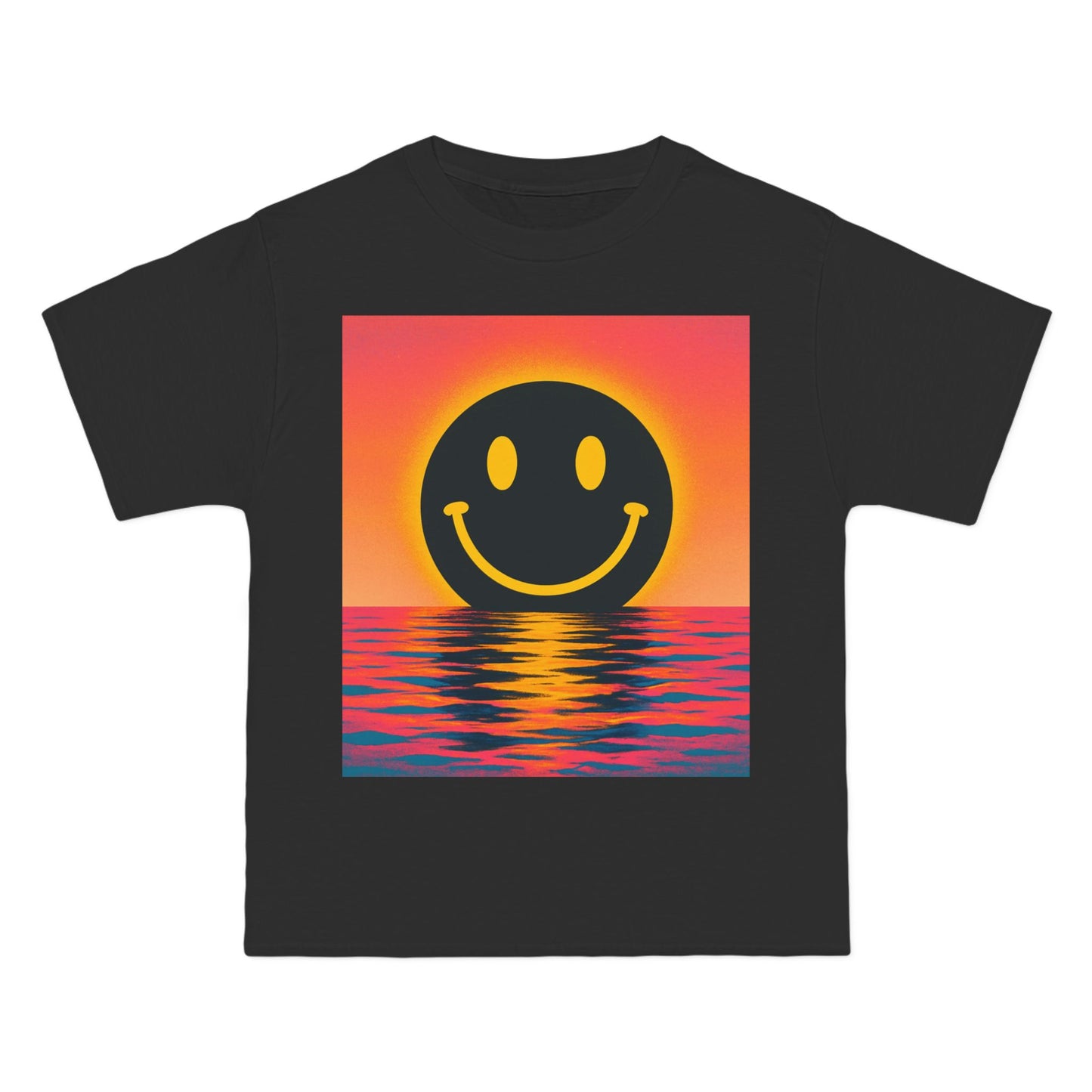 NEVERMIND SUNSET Smiley Face Beefy-T®  Short-Sleeve T-Shirt