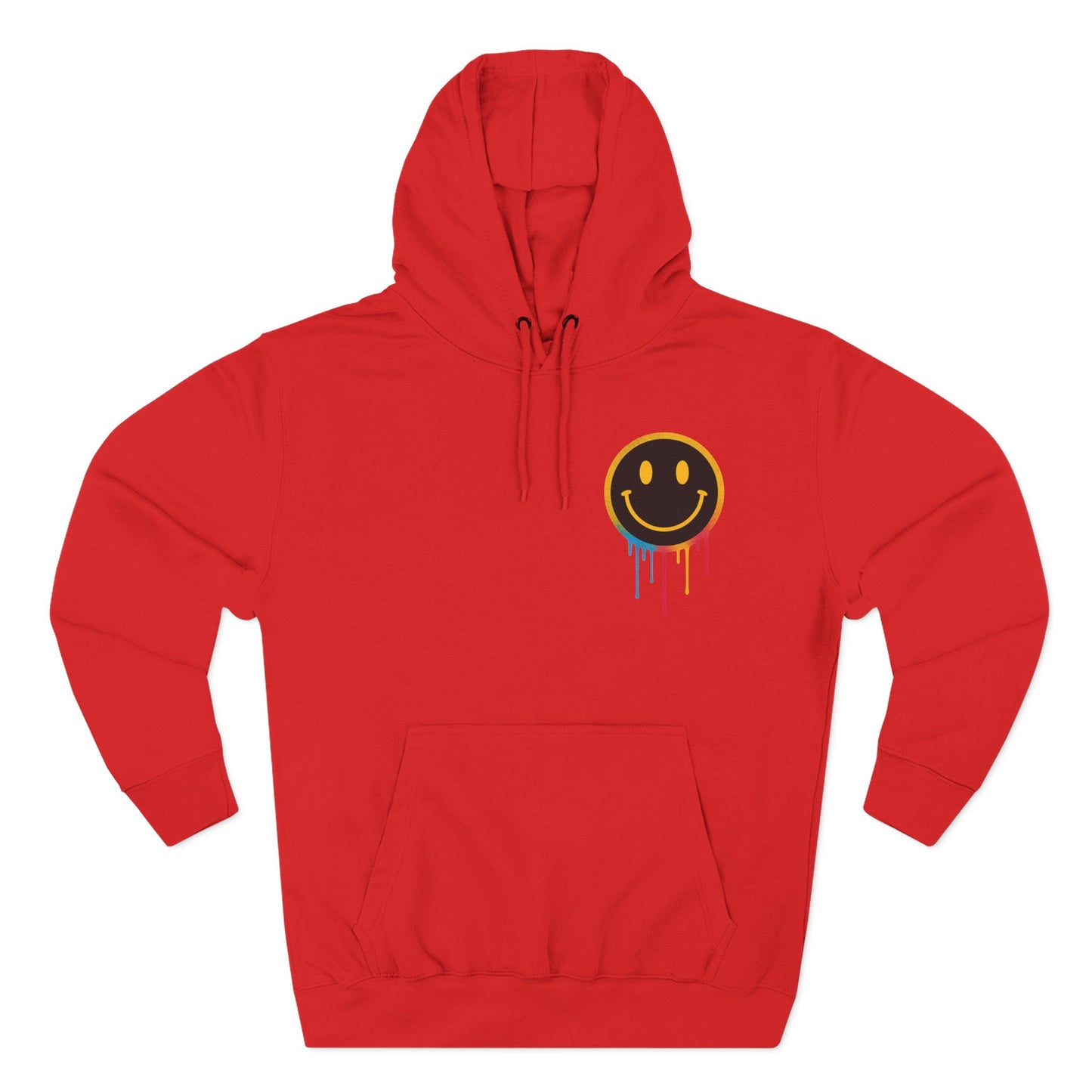 NEVERMIND GRID Smiley Face Three-Panel Fleece Hoodie, Comfortable Sweatshirt for Casual Wear, Gift for Friends, Happy Vibes, Art-Inspired Fashion, [...]