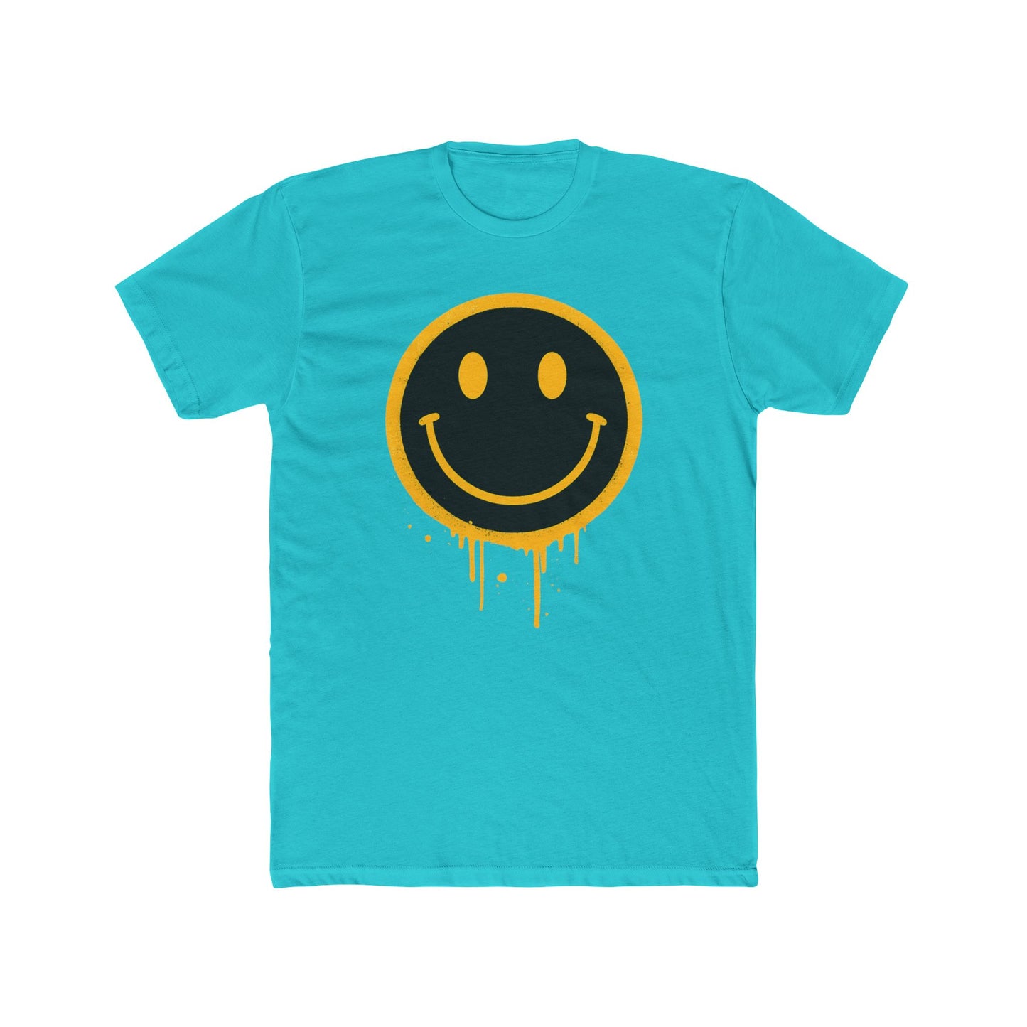 NEVERMIND Graffiti Smiley Face Unisex Cotton Crew Tee | Casual Style, Graphic Tee, Gift for Friends, Streetwear, Summer Fashion