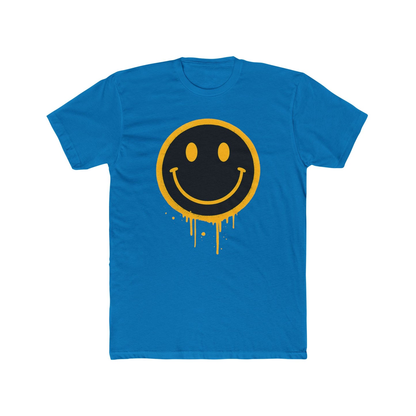 NEVERMIND Graffiti Smiley Face Unisex Cotton Crew Tee | Casual Style, Graphic Tee, Gift for Friends, Streetwear, Summer Fashion