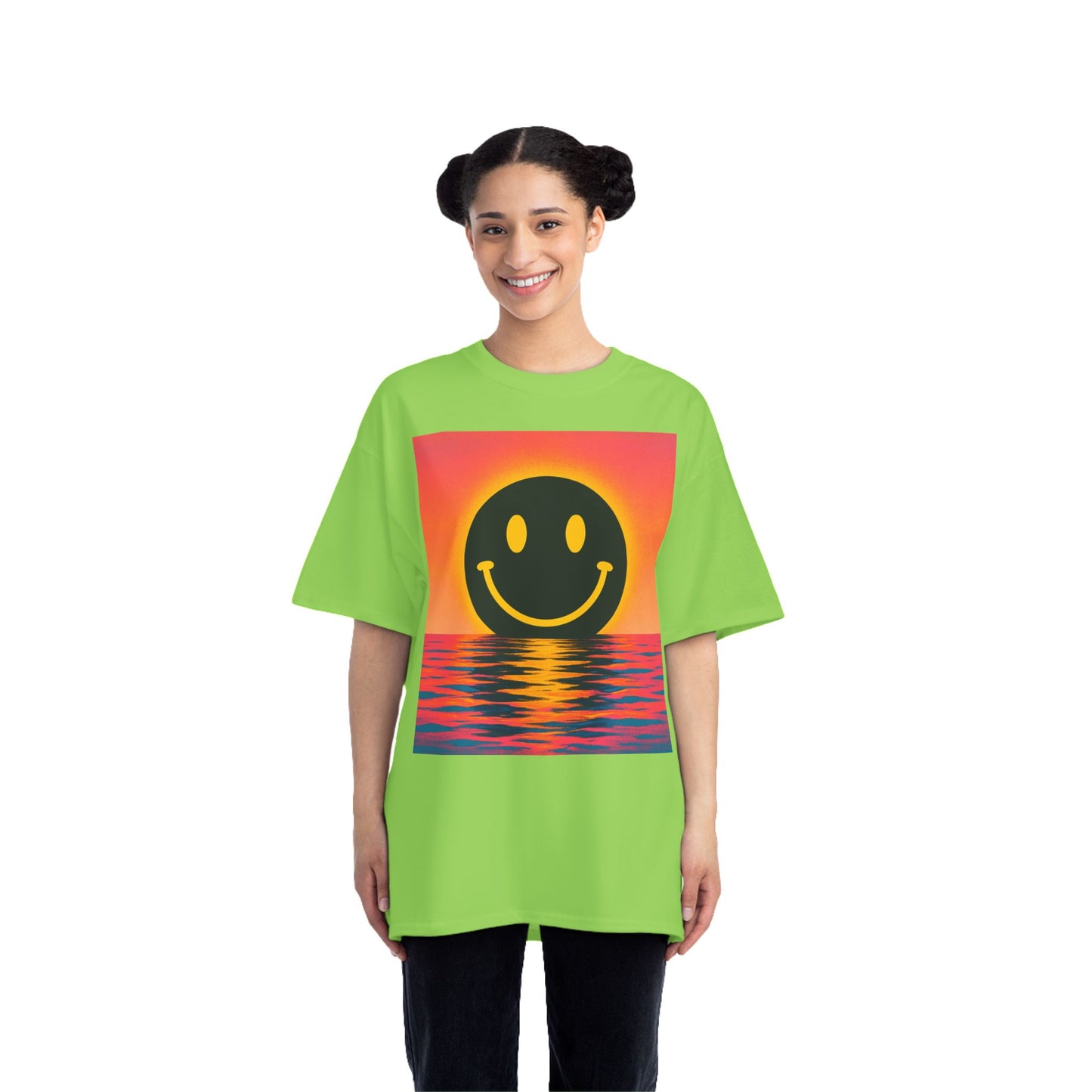 NEVERMIND SUNSET Smiley Face Beefy-T®  Short-Sleeve T-Shirt