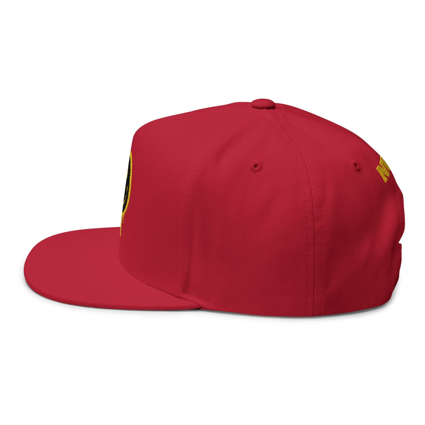 NEVERMIND Graffiti Smiley Face Flat Bill Cap, Trendy Embroidered Hat for Casual Outfits, Gift for Him/Her, Summer Style, Streetwear Cap