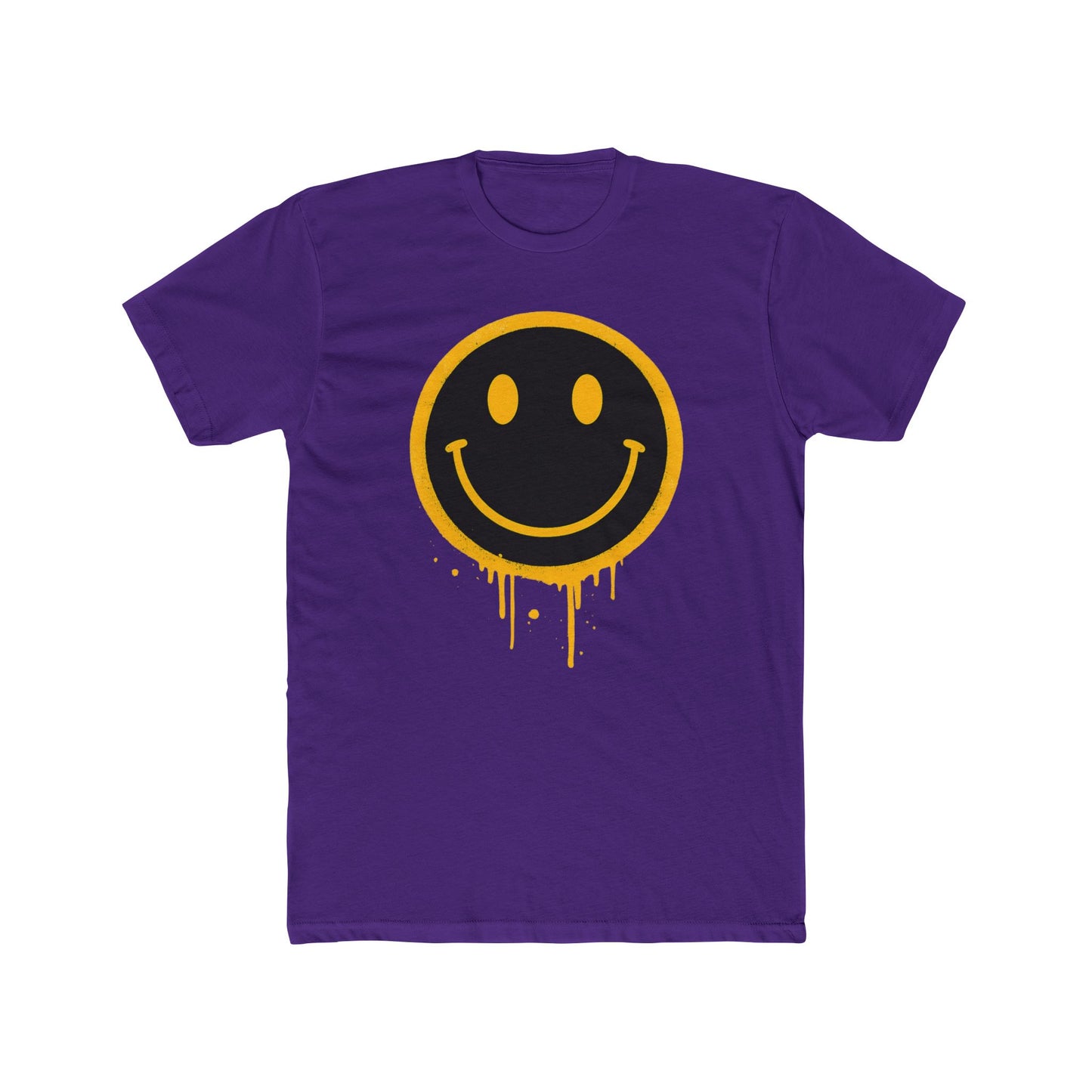 NEVERMIND Graffiti Smiley Face Unisex Cotton Crew Tee | Casual Style, Graphic Tee, Gift for Friends, Streetwear, Summer Fashion