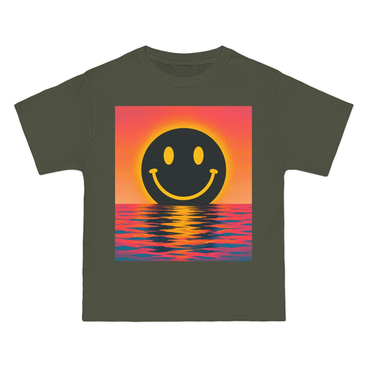 NEVERMIND SUNSET Smiley Face Beefy-T®  Short-Sleeve T-Shirt