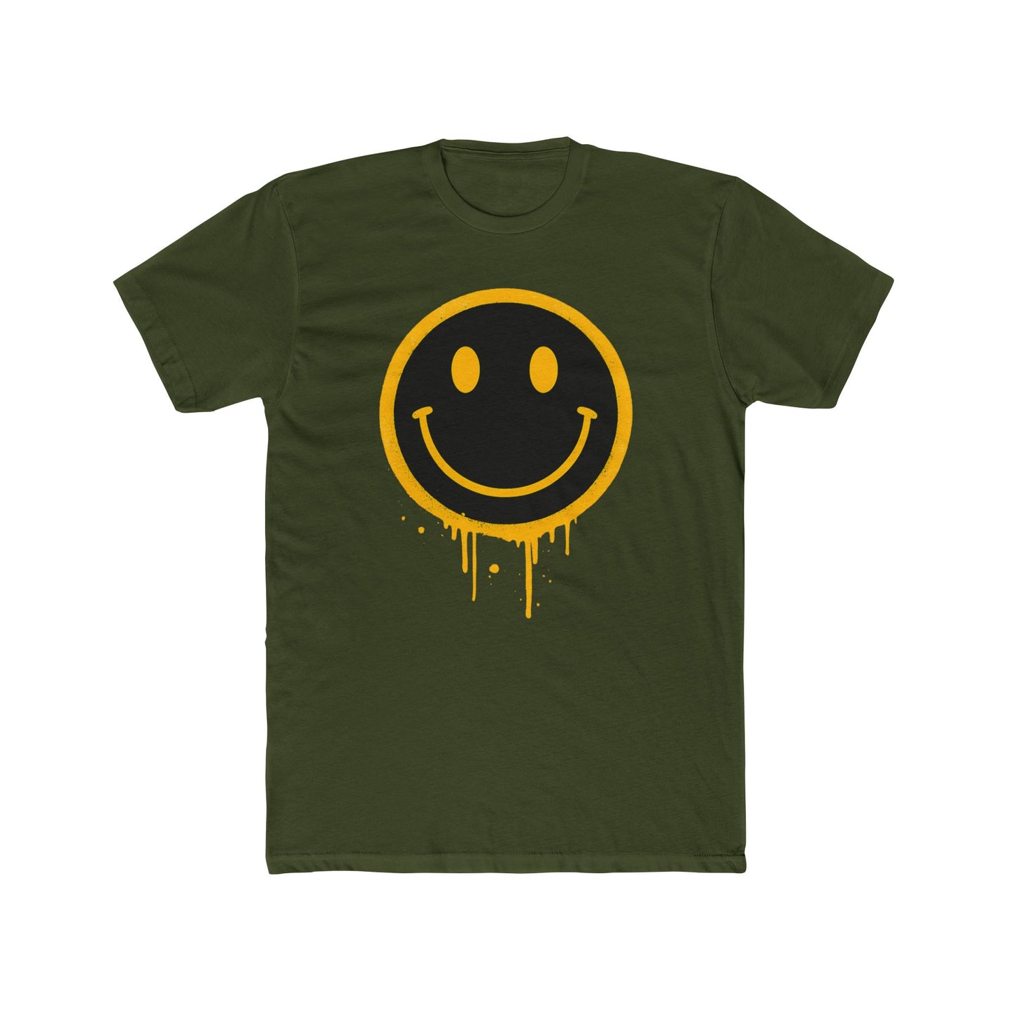 NEVERMIND Graffiti Smiley Face Unisex Cotton Crew Tee | Casual Style, Graphic Tee, Gift for Friends, Streetwear, Summer Fashion