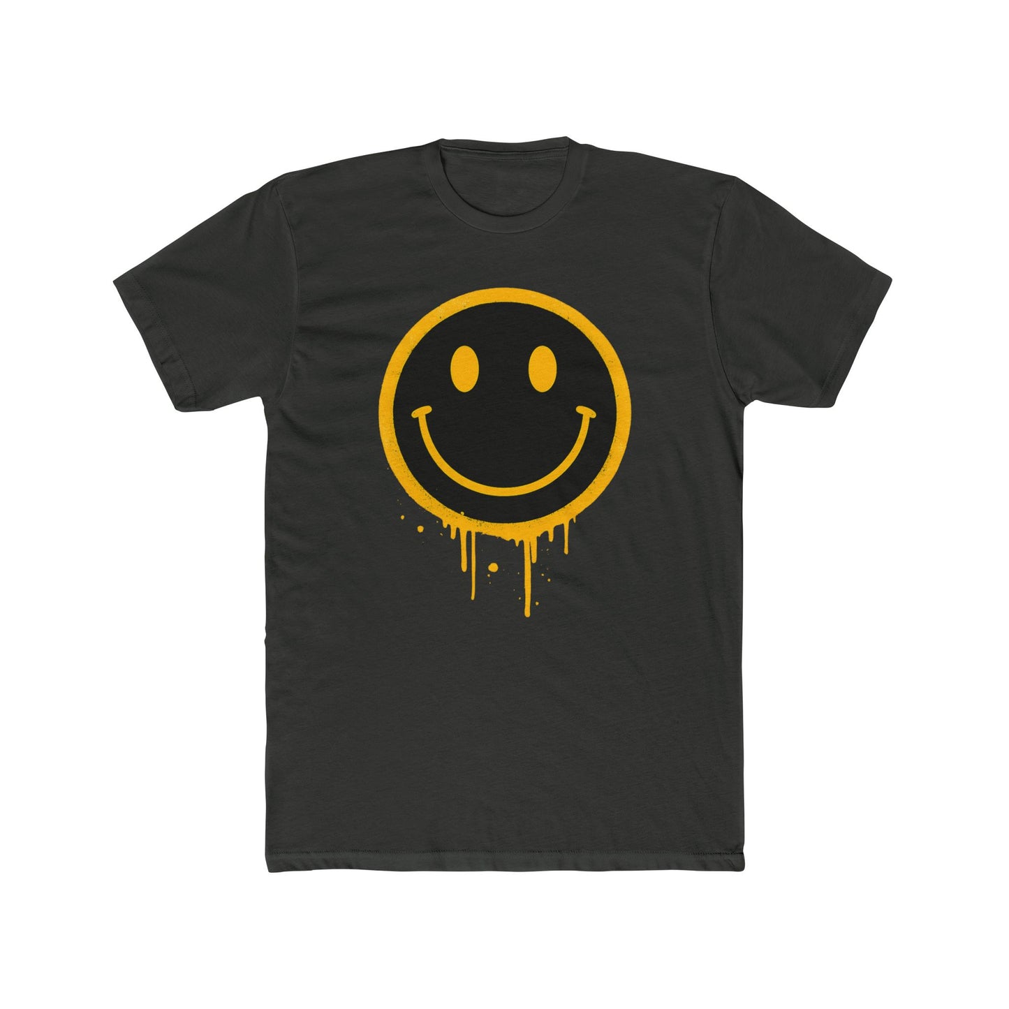 NEVERMIND Graffiti Smiley Face Unisex Cotton Crew Tee | Casual Style, Graphic Tee, Gift for Friends, Streetwear, Summer Fashion