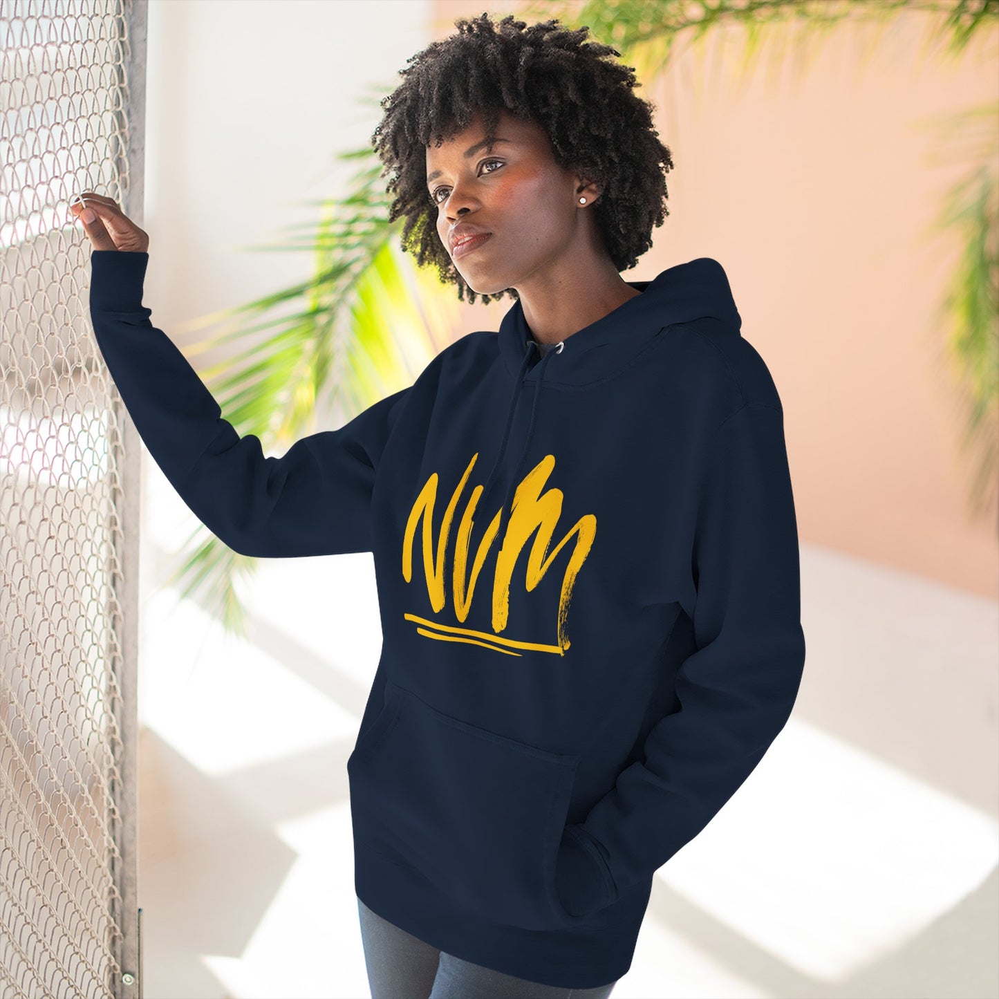 NEVERMIND CITY SMILEY SCAPE Smiley Face Three-Panel Fleece Hoodie, Comfortable Sweatshirt for Casual Wear, Gift for Friends, Happy Vibes, Art-Inspired Fashion, [...]